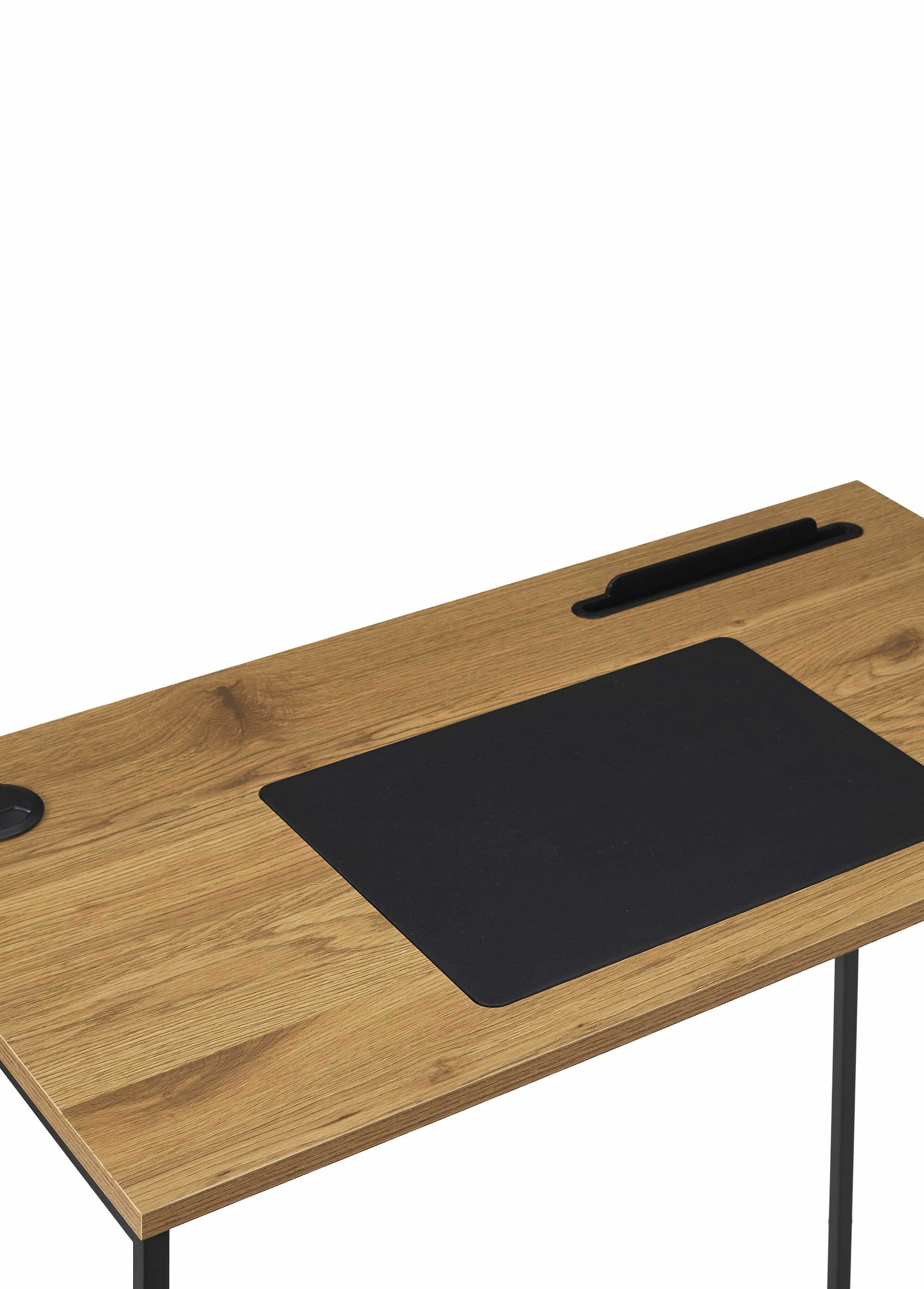 Bureau épuré, métal et plateau bois