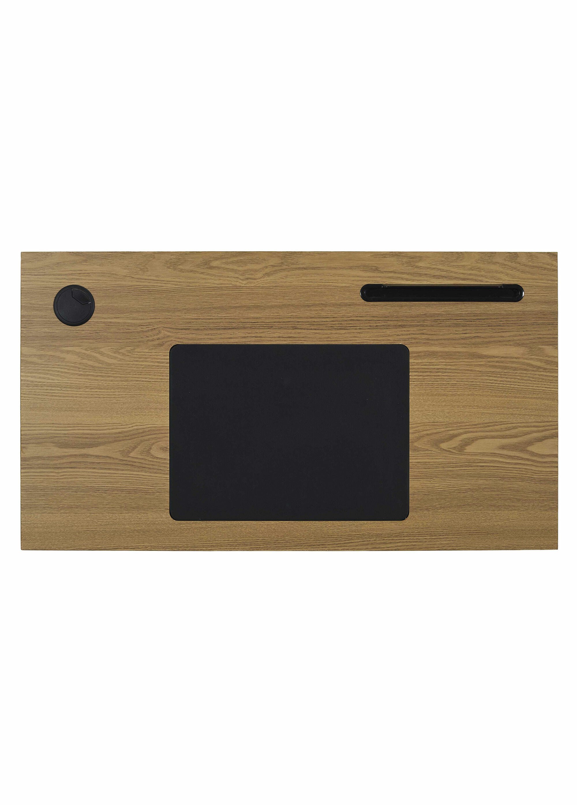 Bureau épuré, métal et plateau bois MARRON CMP-HD0486 OV1