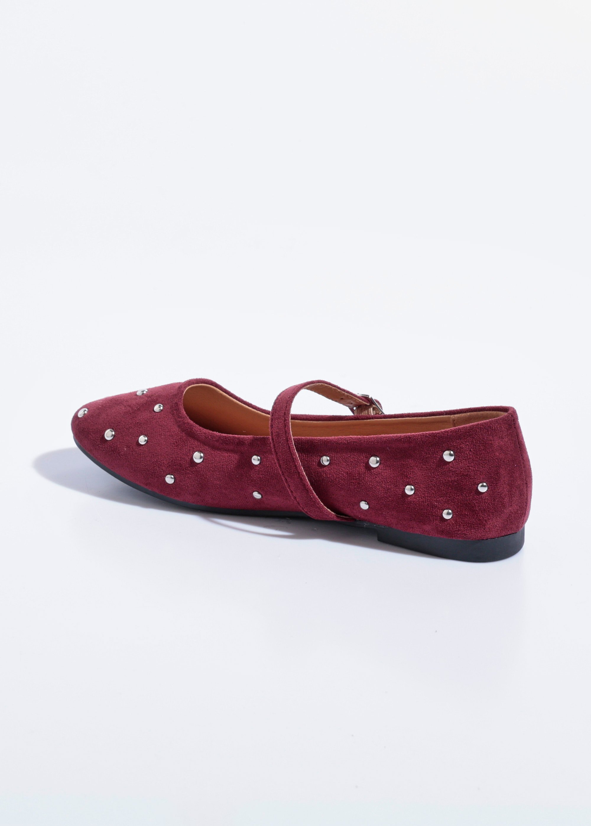Ballerines babies détails pois métal Femme Rouge SEA6828 DO1