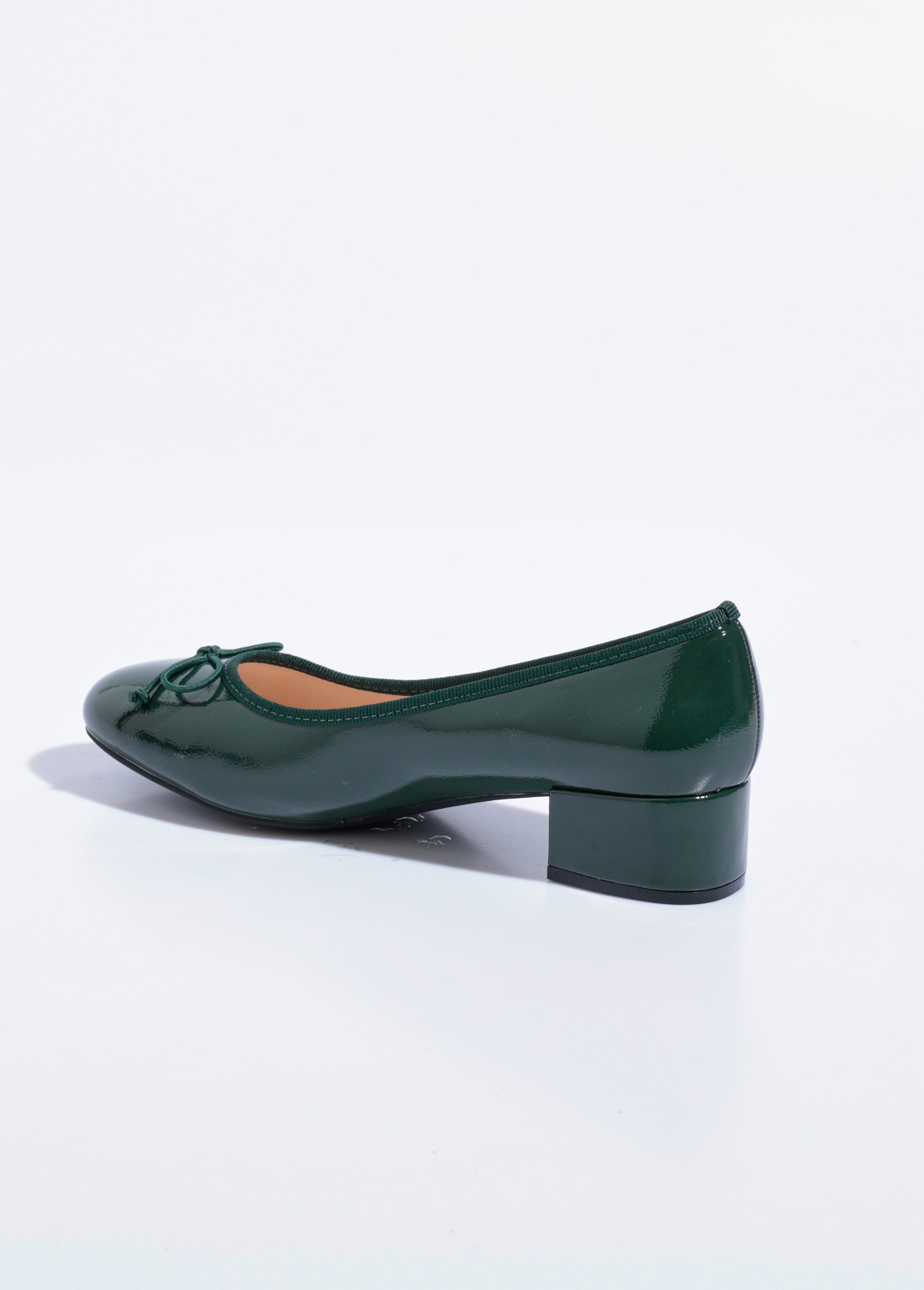 Escarpins ballerines à talon vernies chic Femme VERNIS VERT SEA1760 DO1