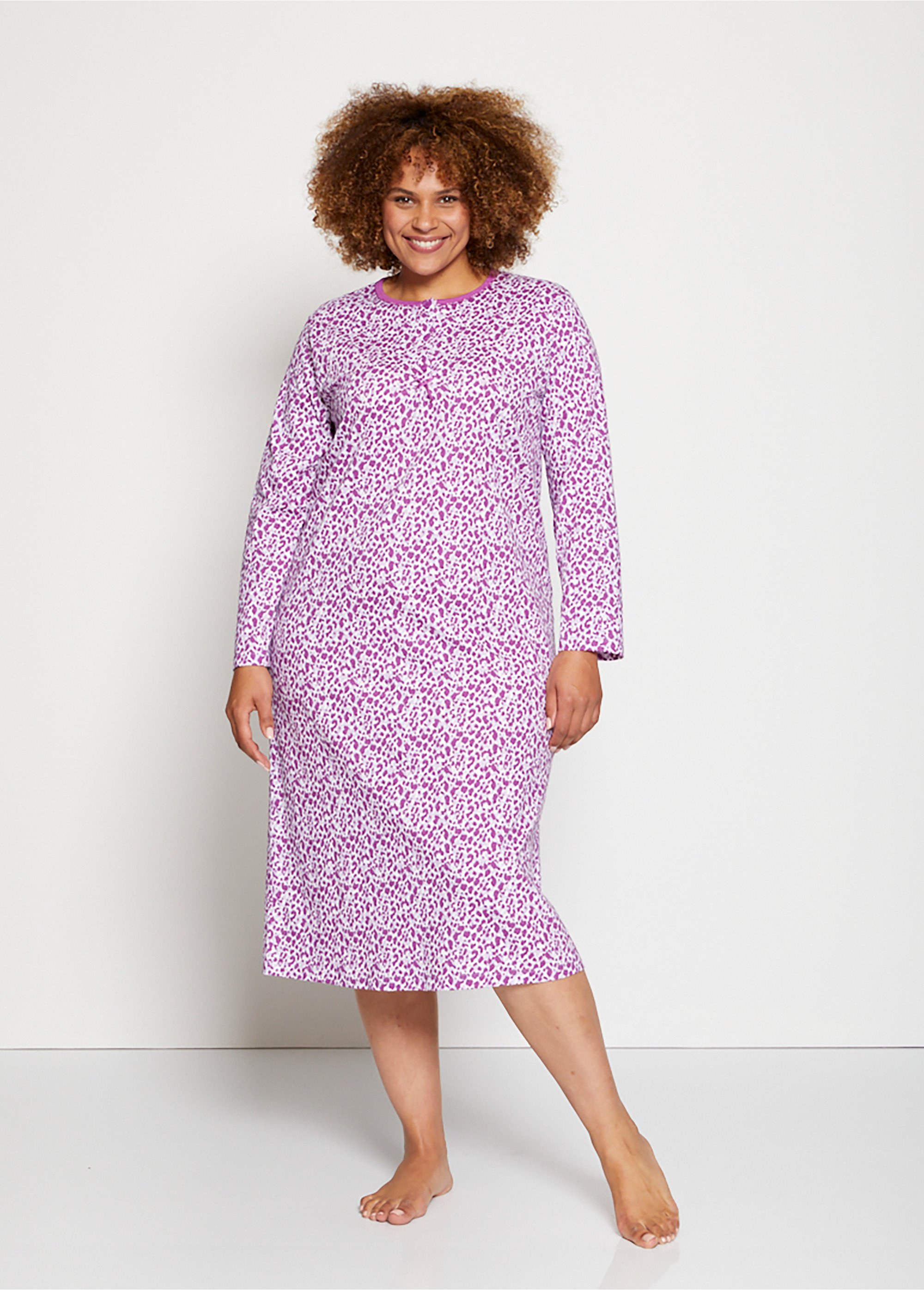 Chemise de nuit manches longues
