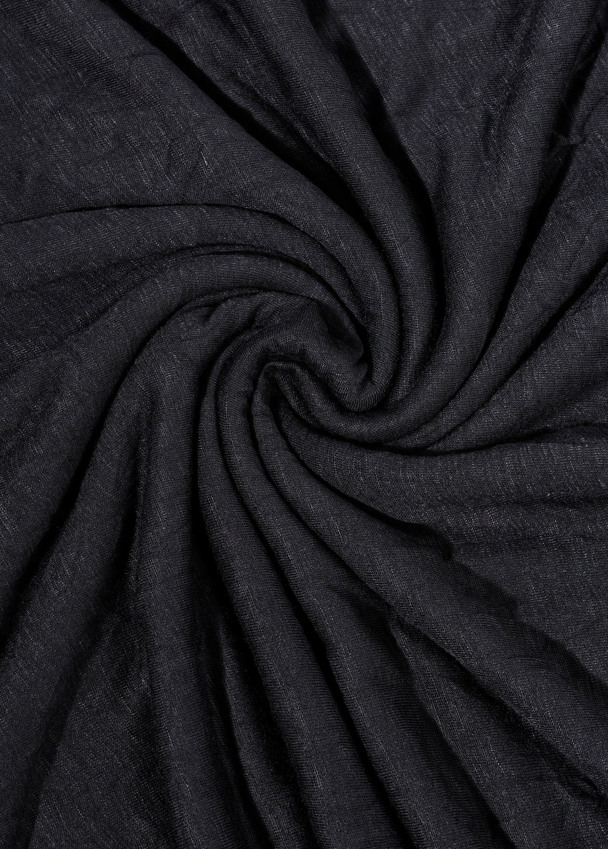 Coupon tissu jersey flammé froissé, 8B NOIR COT150708 FA1