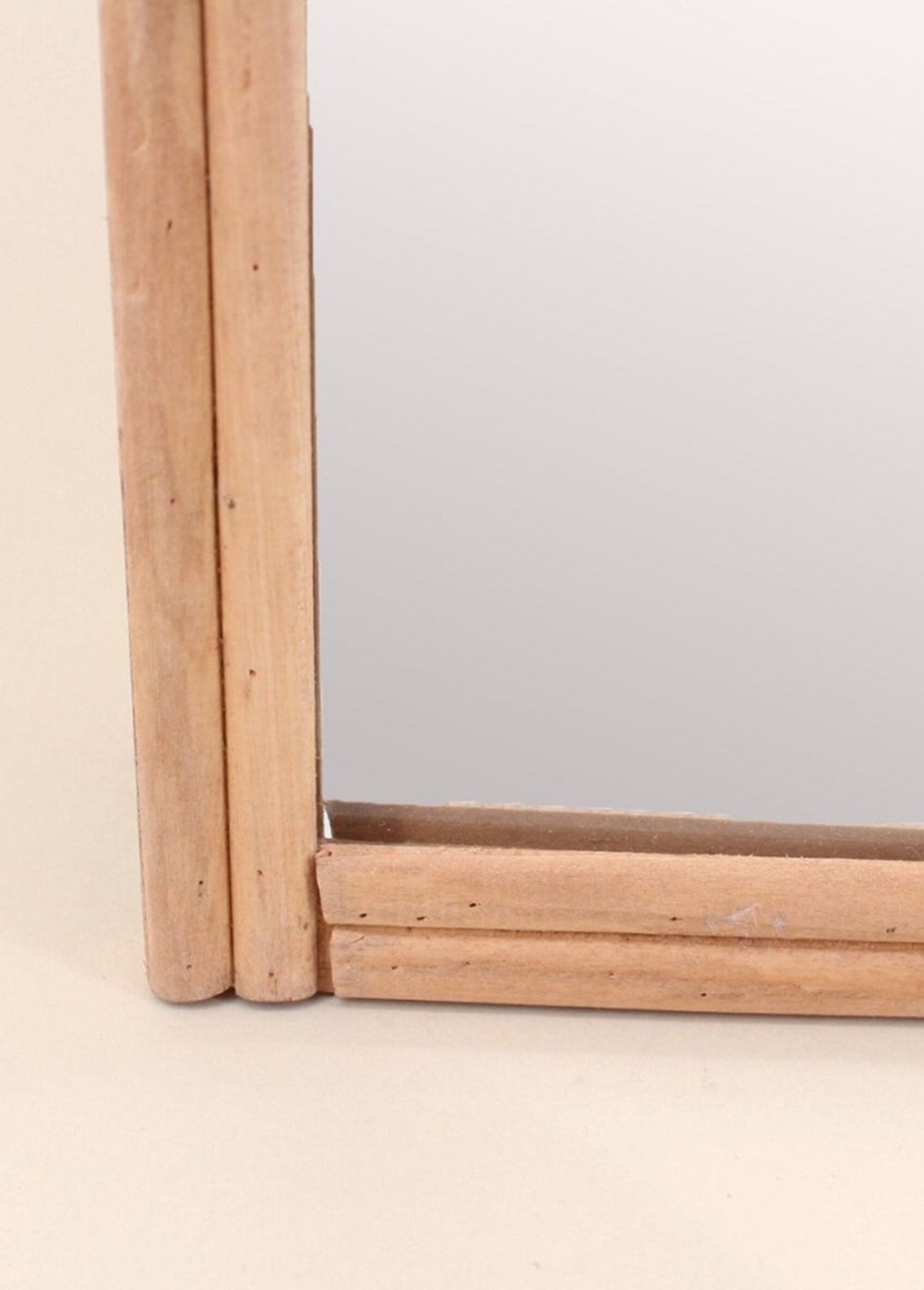 Miroir en rotin forme arche Beige NOR-11138 DE2
