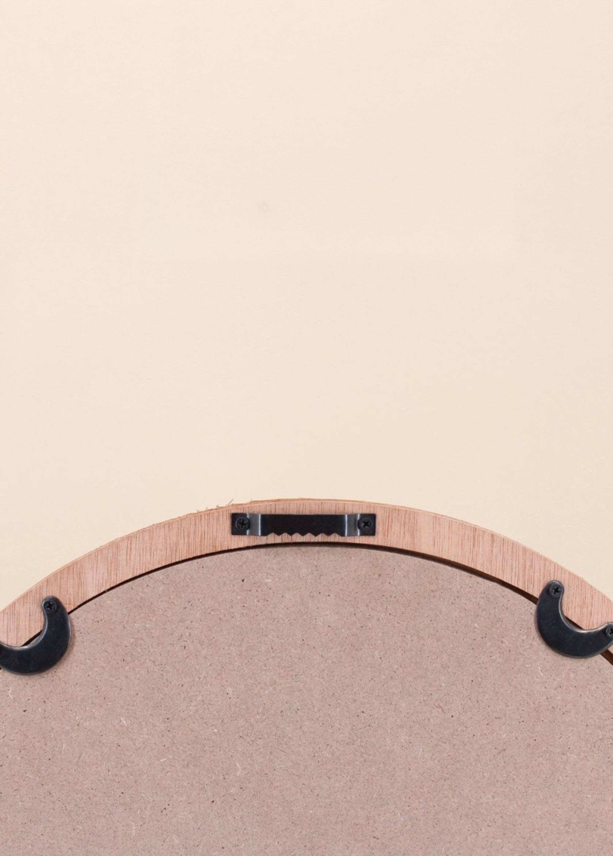 Miroir en rotin forme arche Beige NOR-11138 DE3