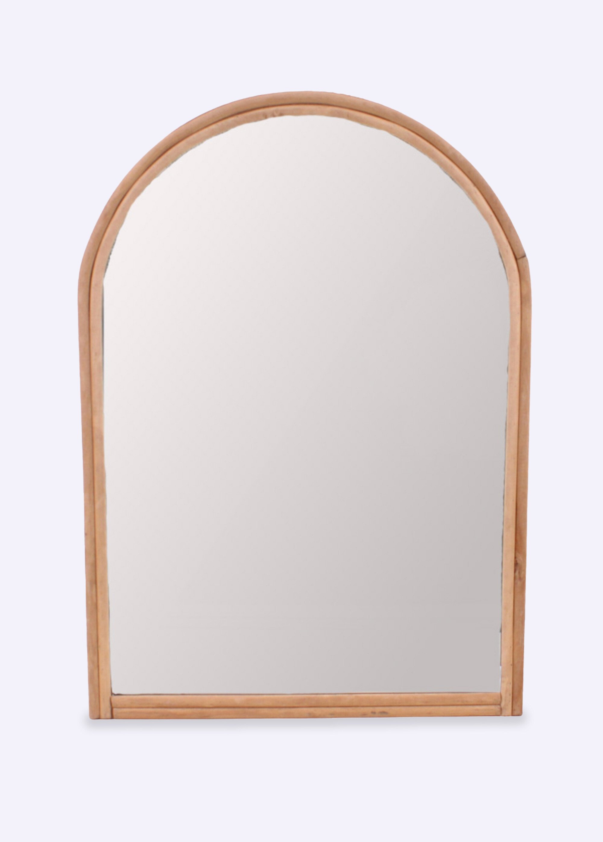 Miroir en rotin forme arche