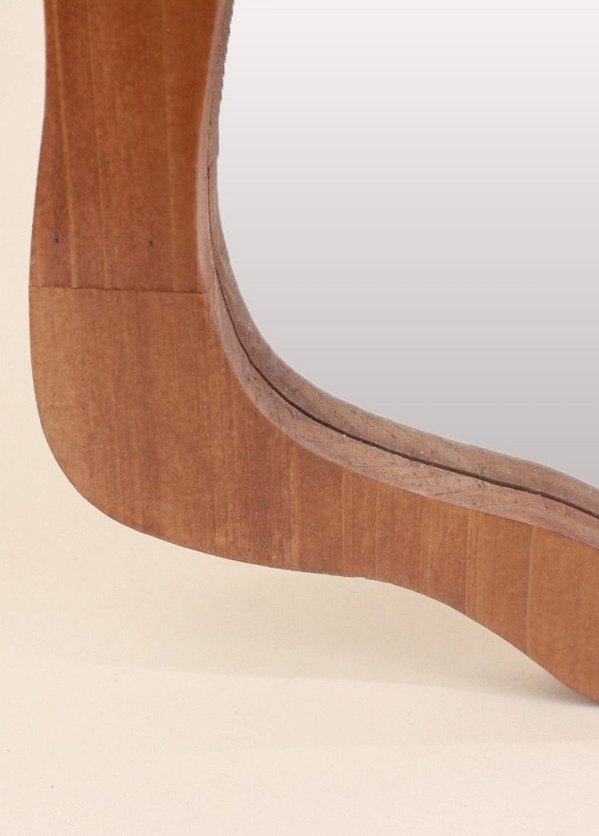 Miroir forme organique, effet bois brulé Beige NOR-25972 DE2