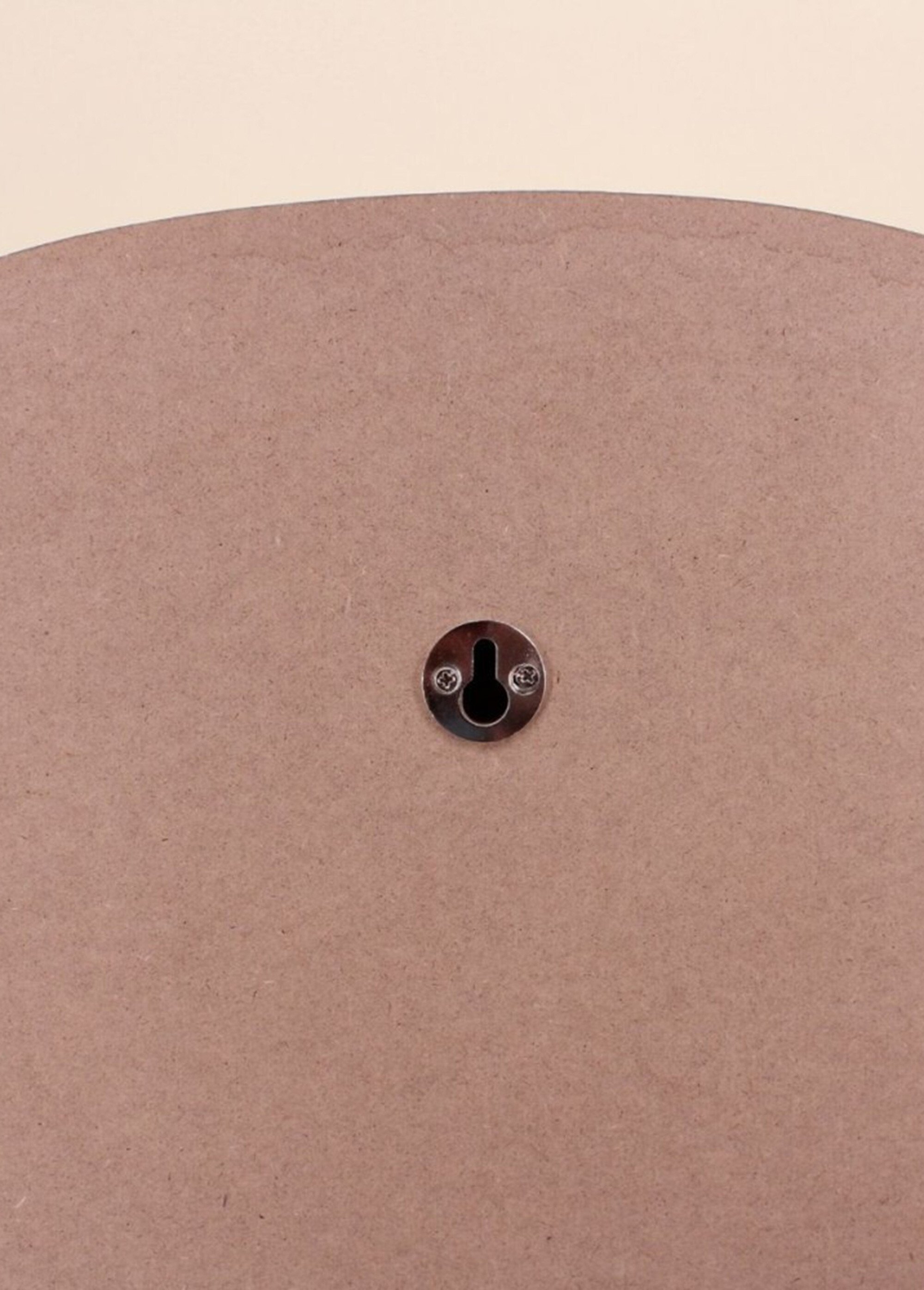 Miroir forme ovale, effet organique Beige NOR-27864 DE3