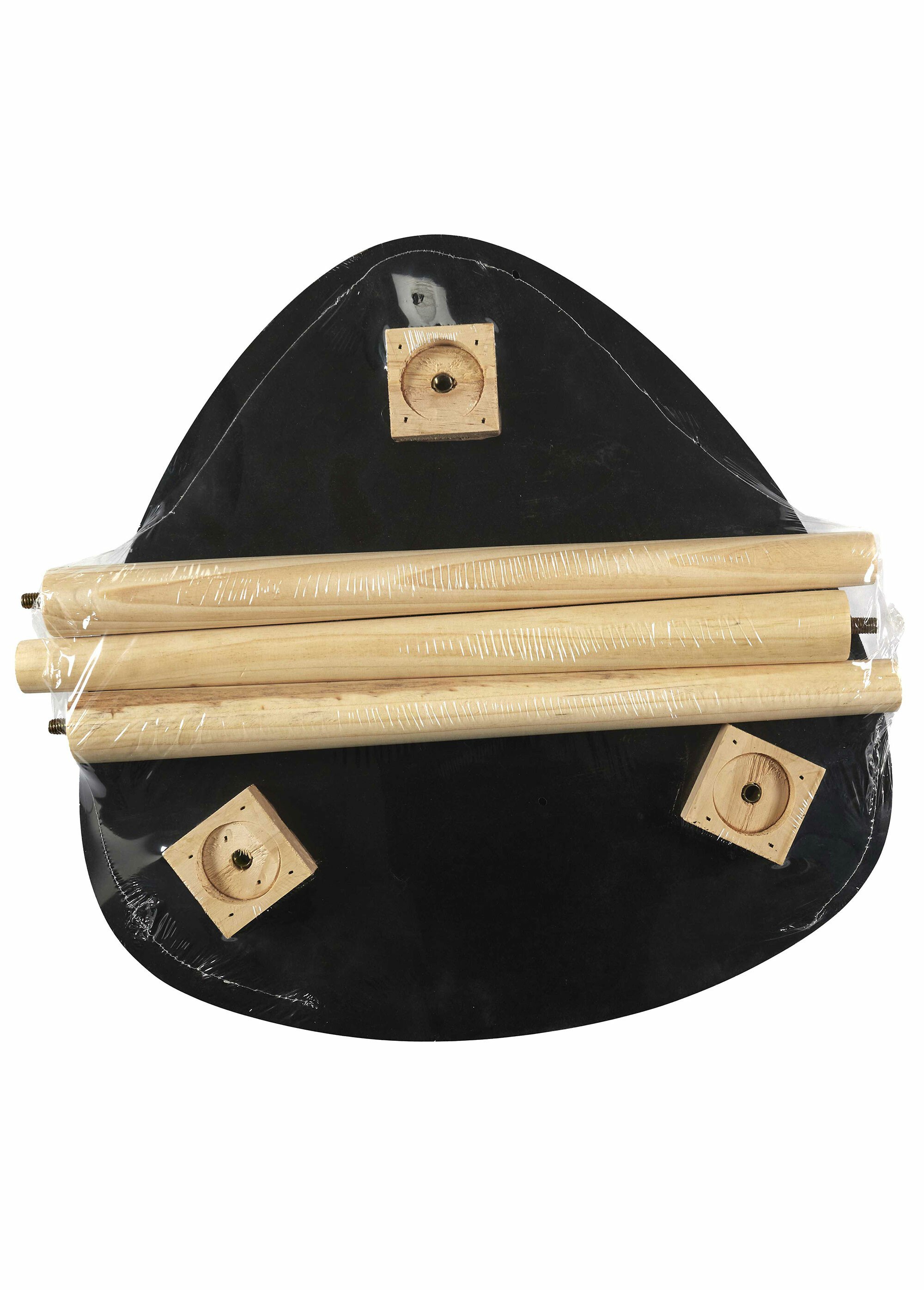 Petite table d'appoint forme galet foncé NOIR CMP-HD0499 DE1