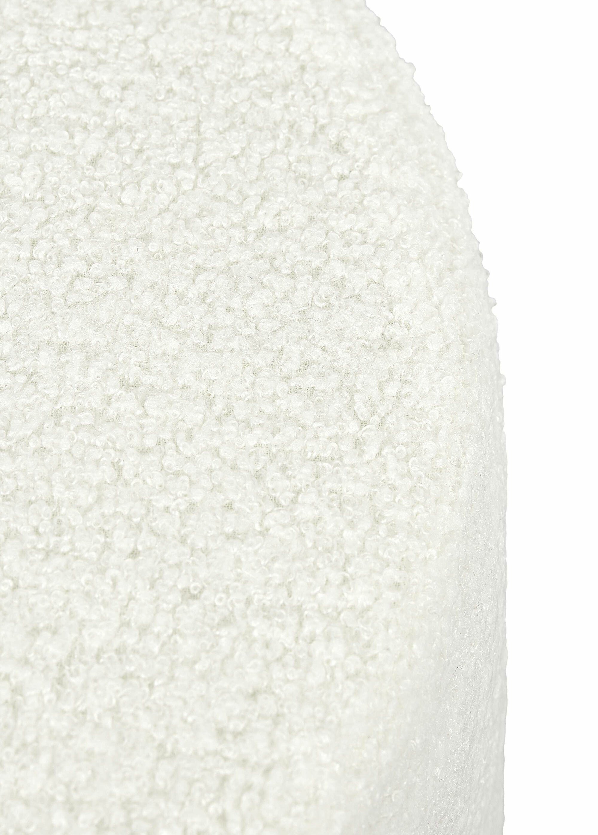 Pouf doux en maille bouclette, clair