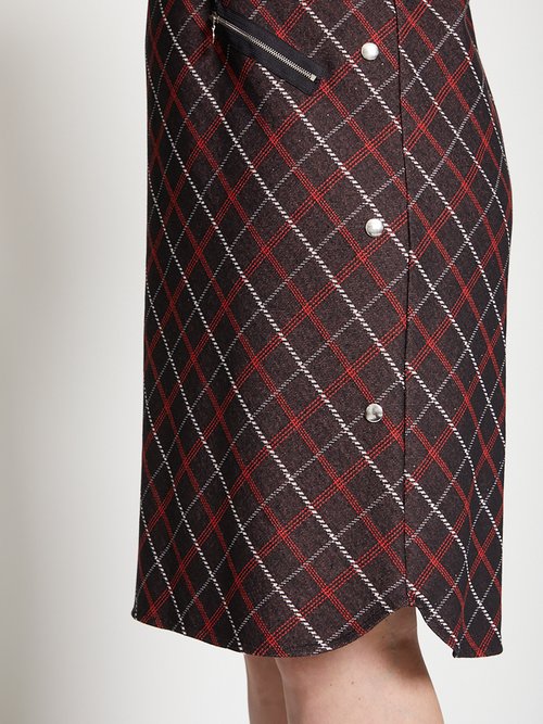 Robe maille unie ou jacquard Femme Grande Taille Noir HARIA DE2