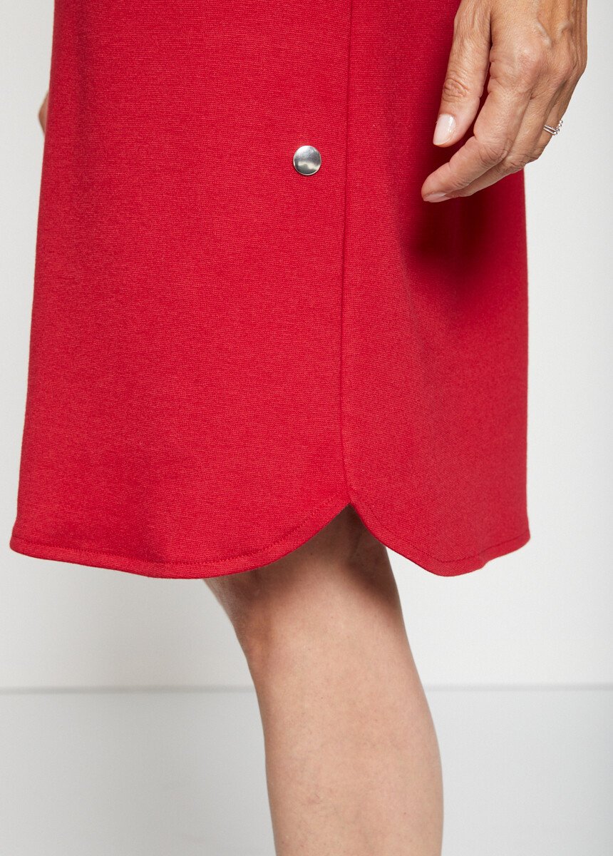 Robe maille unie ou jacquard Femme Rouge HARIA DE2