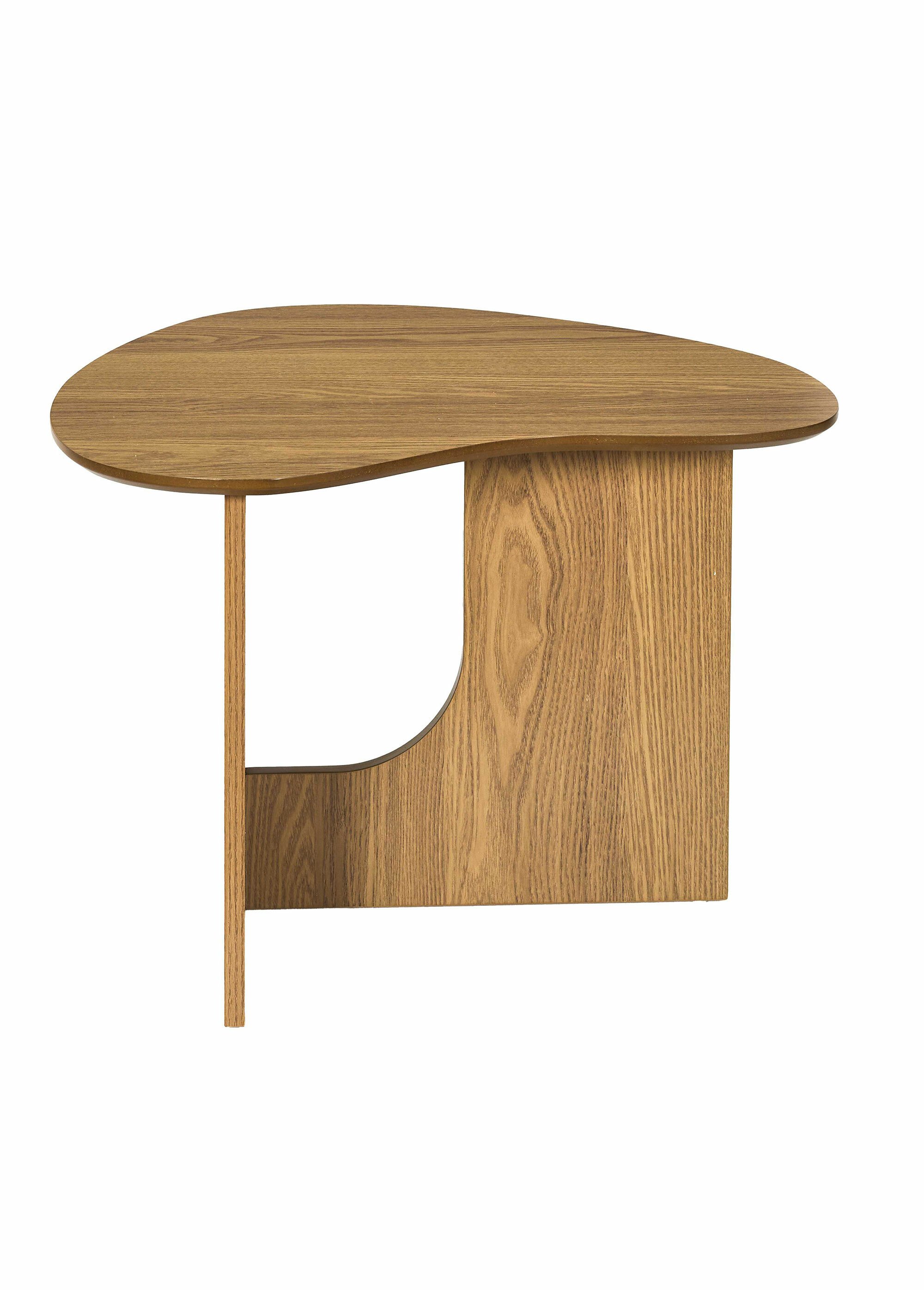 Table appoint bois décor forme abstraite MARRON CMP-HD0436 DE2