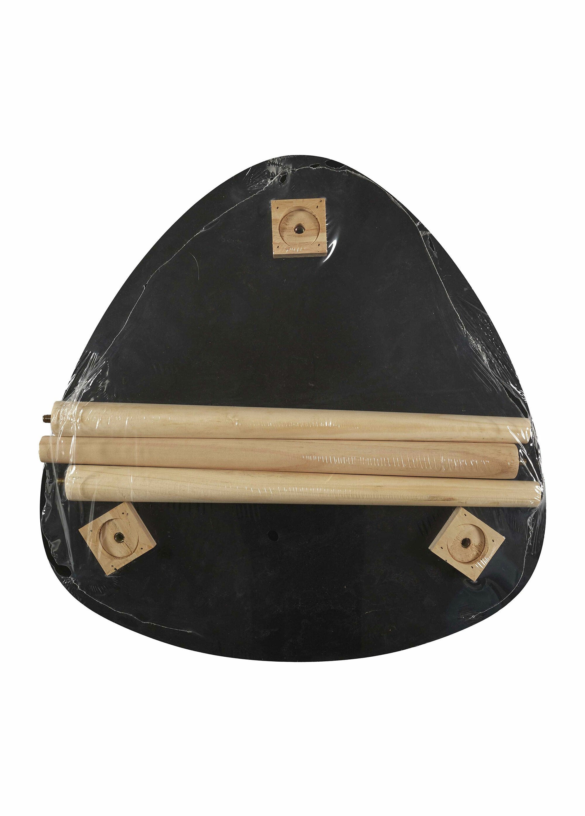 Table d'appoint forme galet, foncé NOIR CMP-HD0497 SE1