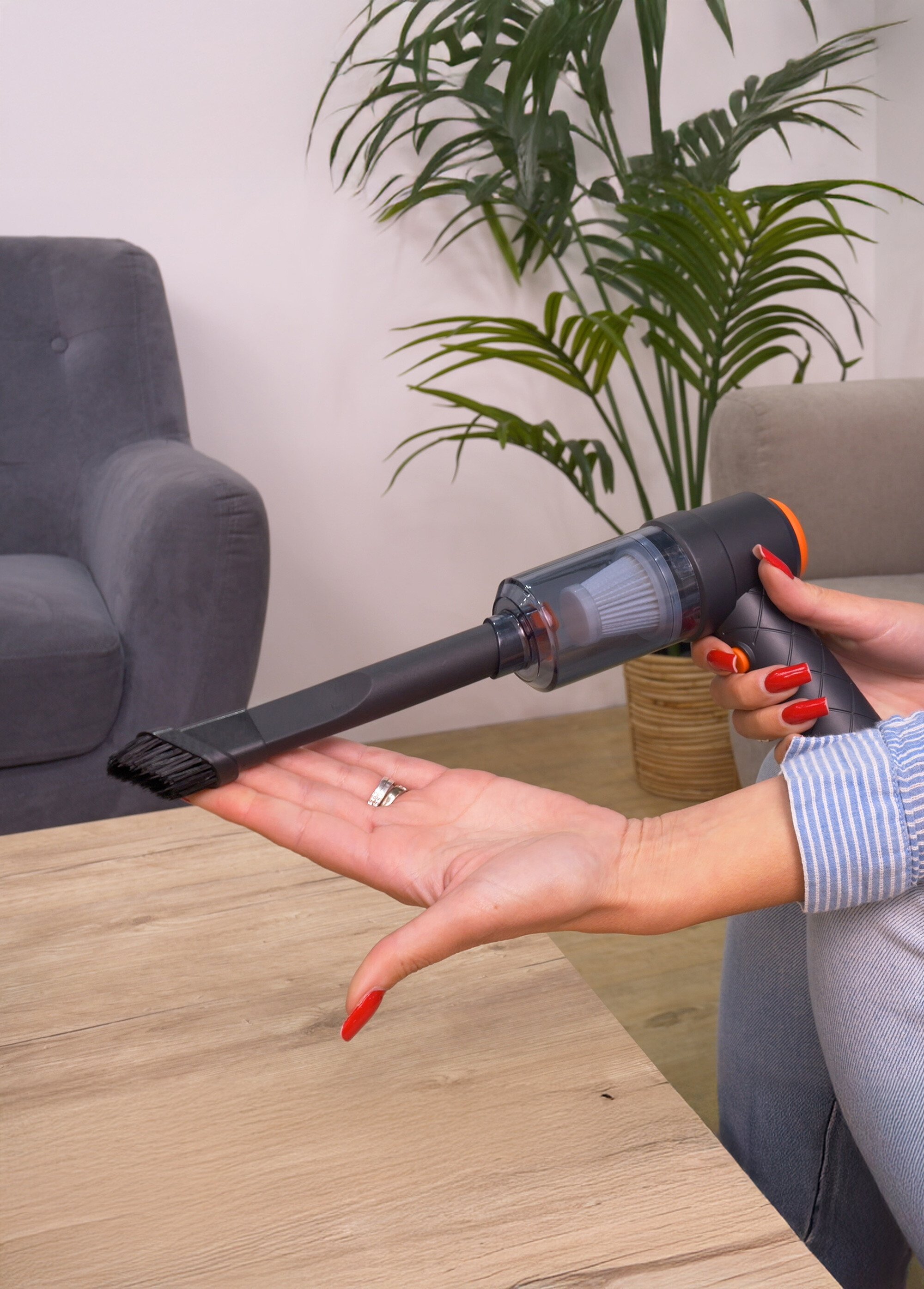 Aspirateur souffleur rechargeable sans fil Noir GADSBY DE2