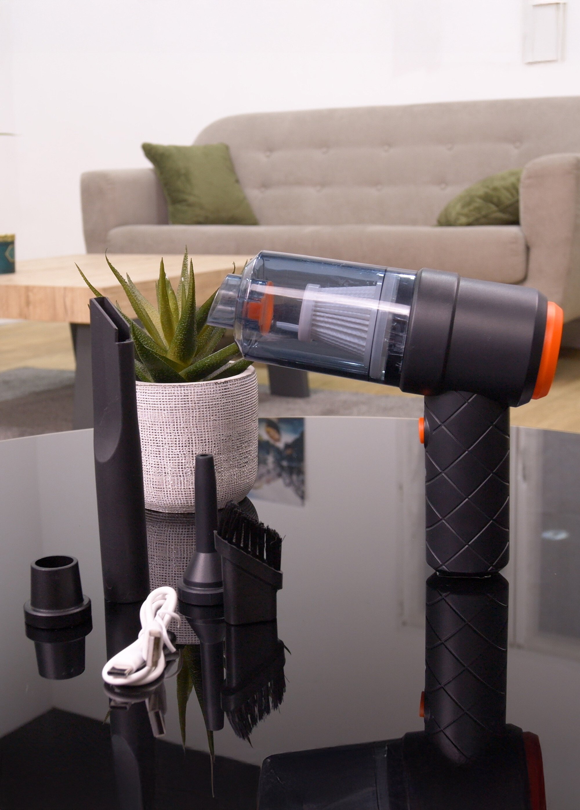 Aspirateur souffleur rechargeable sans fil Noir GADSBY FA1