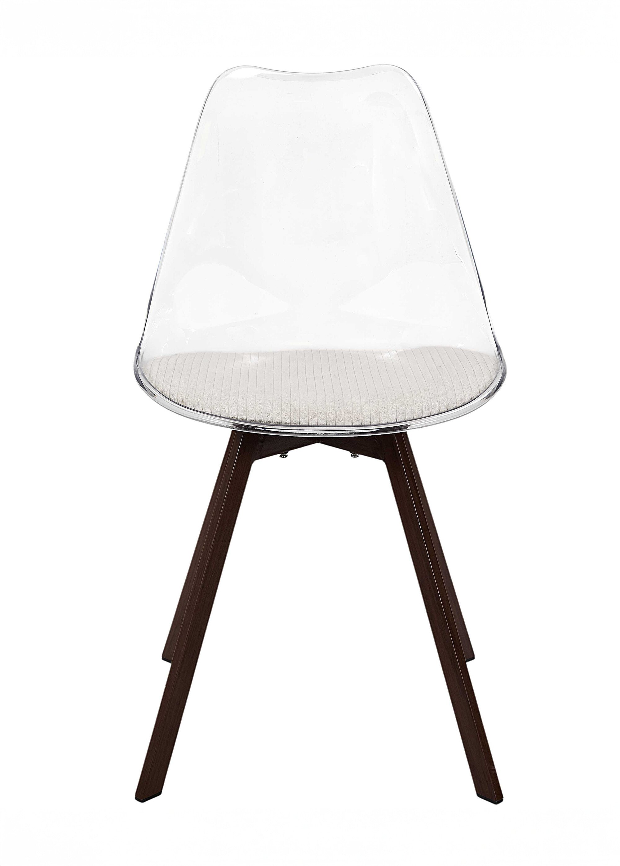 Chaise avec assise en velours cotelé 1B BEIGE CMP-HD0552 DE1