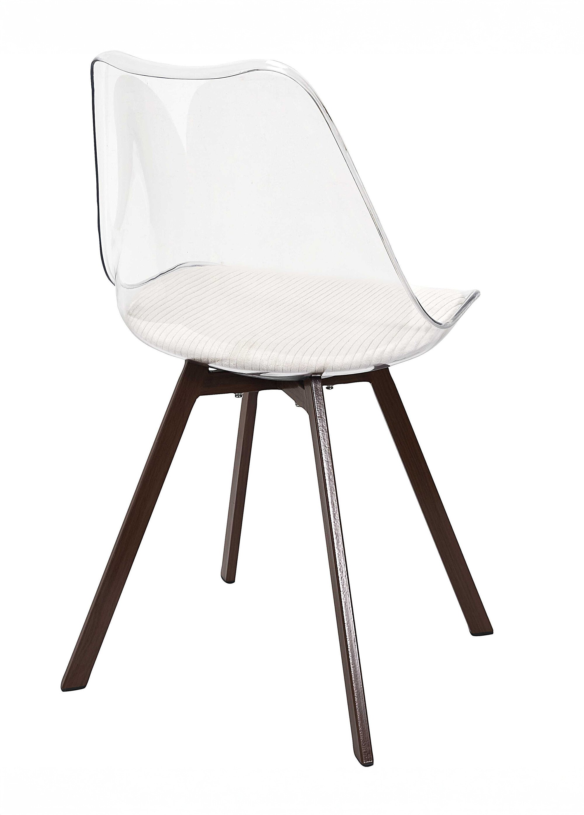 Chaise avec assise en velours cotelé 1B BEIGE CMP-HD0552 DO1