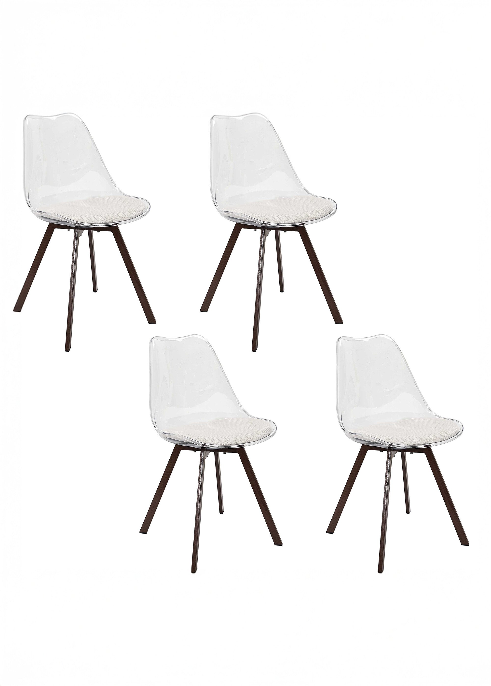 Chaise avec assise en velours cotelé 1B BEIGE CMP-HD0552 FA1