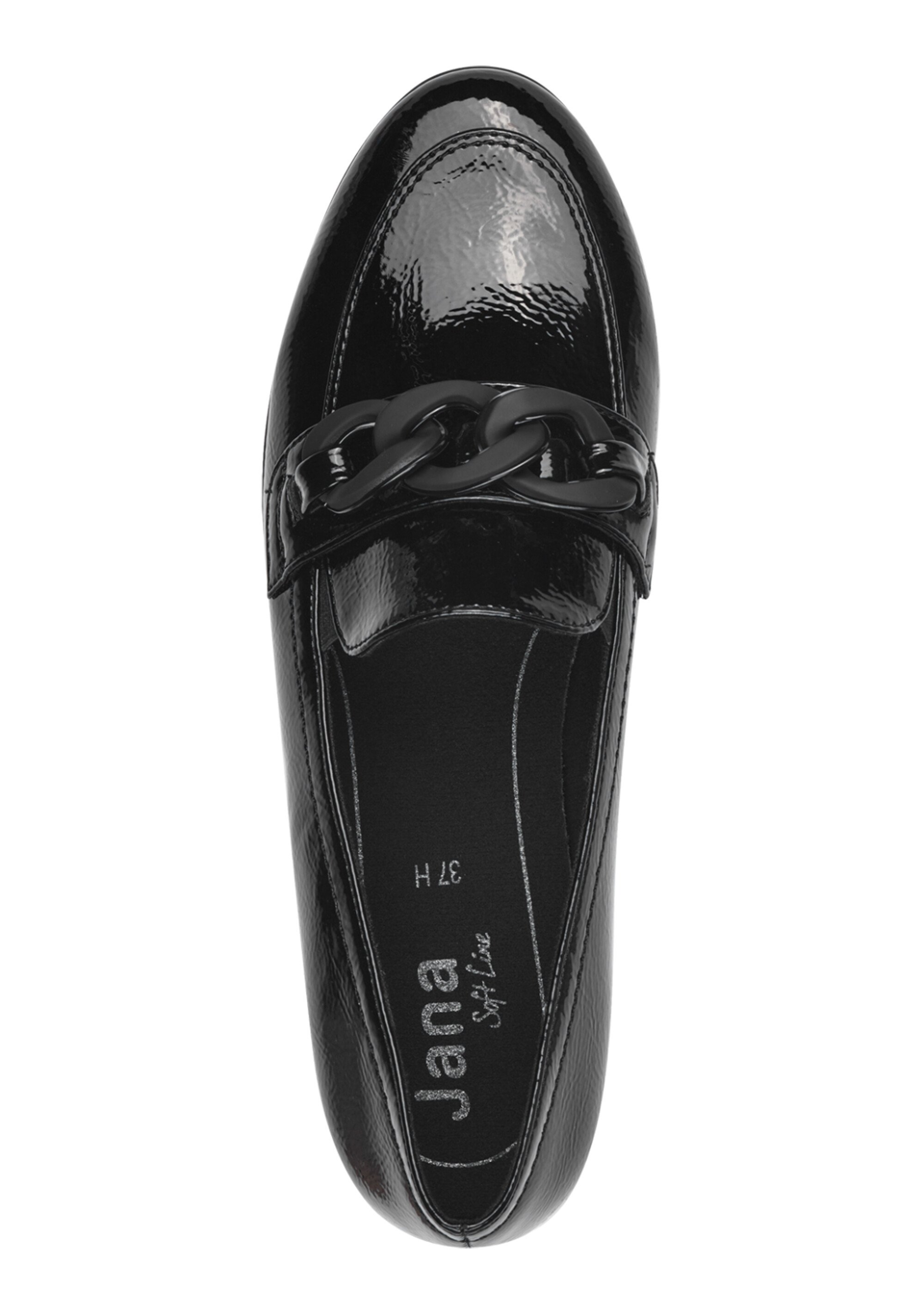 Mocassins vernis patte fantaisie Noir Afibel