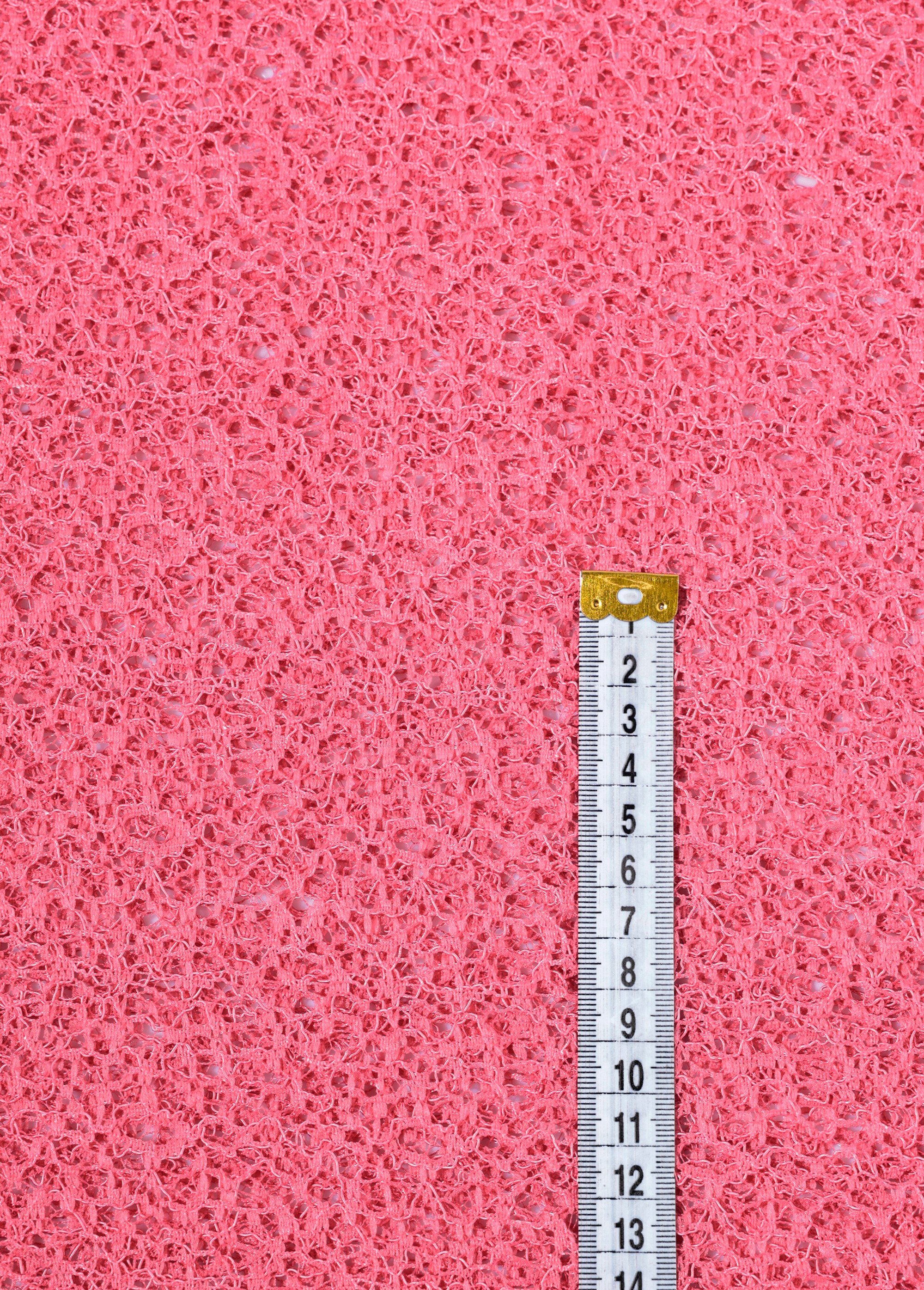 Coupon habillement, dentelle aérienne ROSE COT150522 DE1