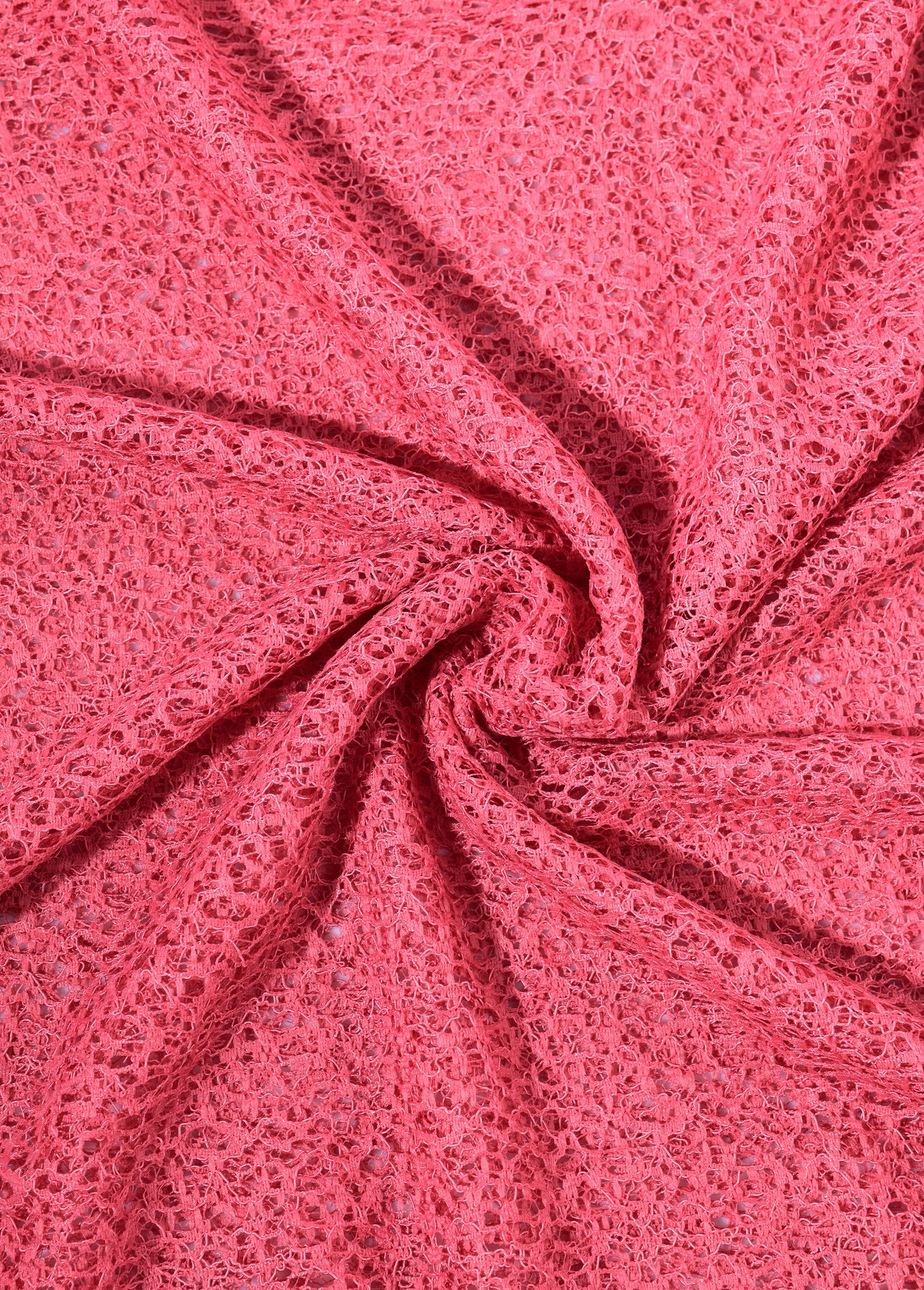 Coupon habillement, dentelle aérienne ROSE COT150522 FA1