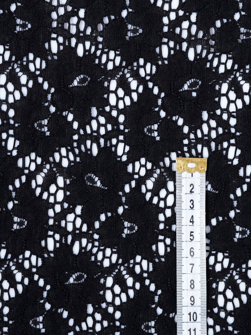 Coupon habillement, dentelle stretch NOIR COT150524 DE1