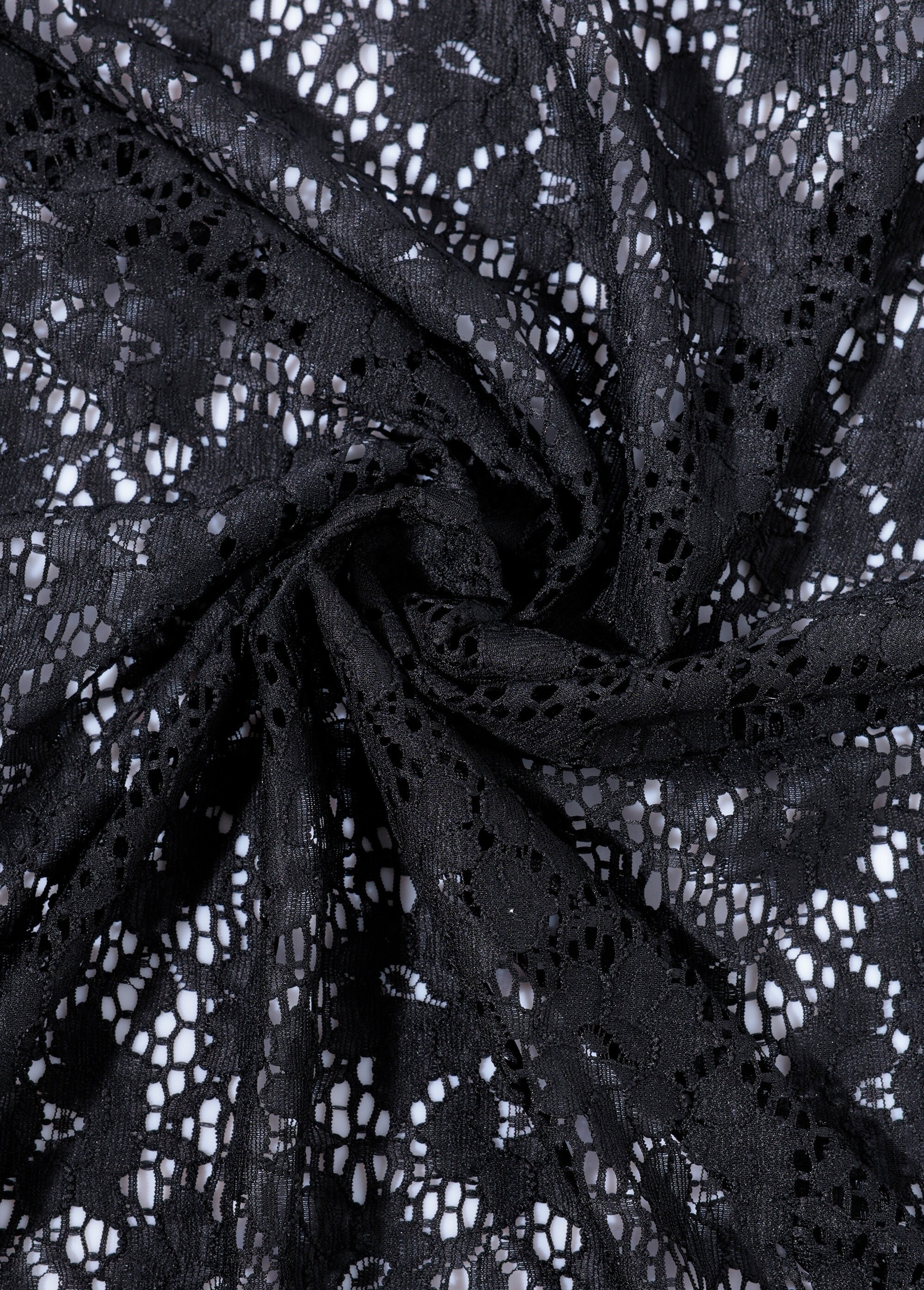 Coupon habillement, dentelle stretch NOIR COT150524 FA1