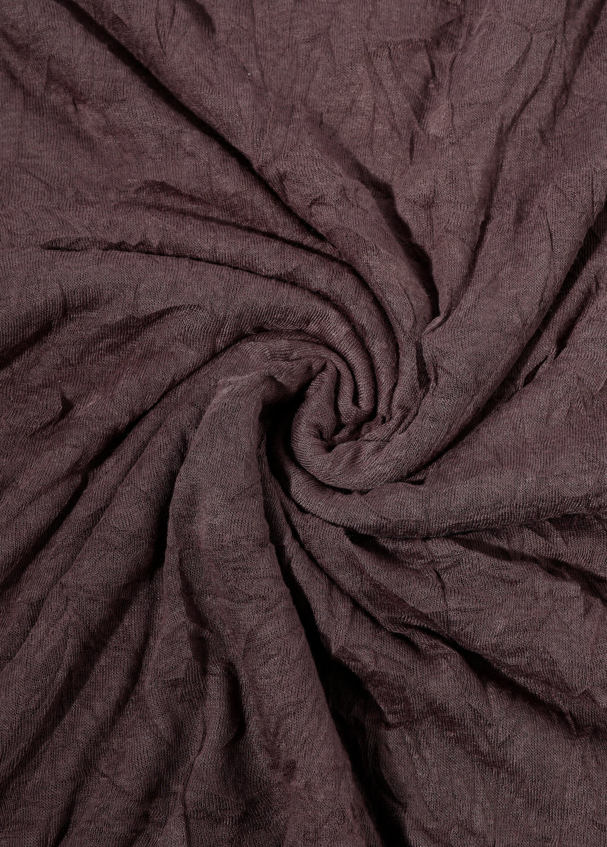 Coupon tissu jersey flammé froissé, 9T MARRON COT141819 FA1