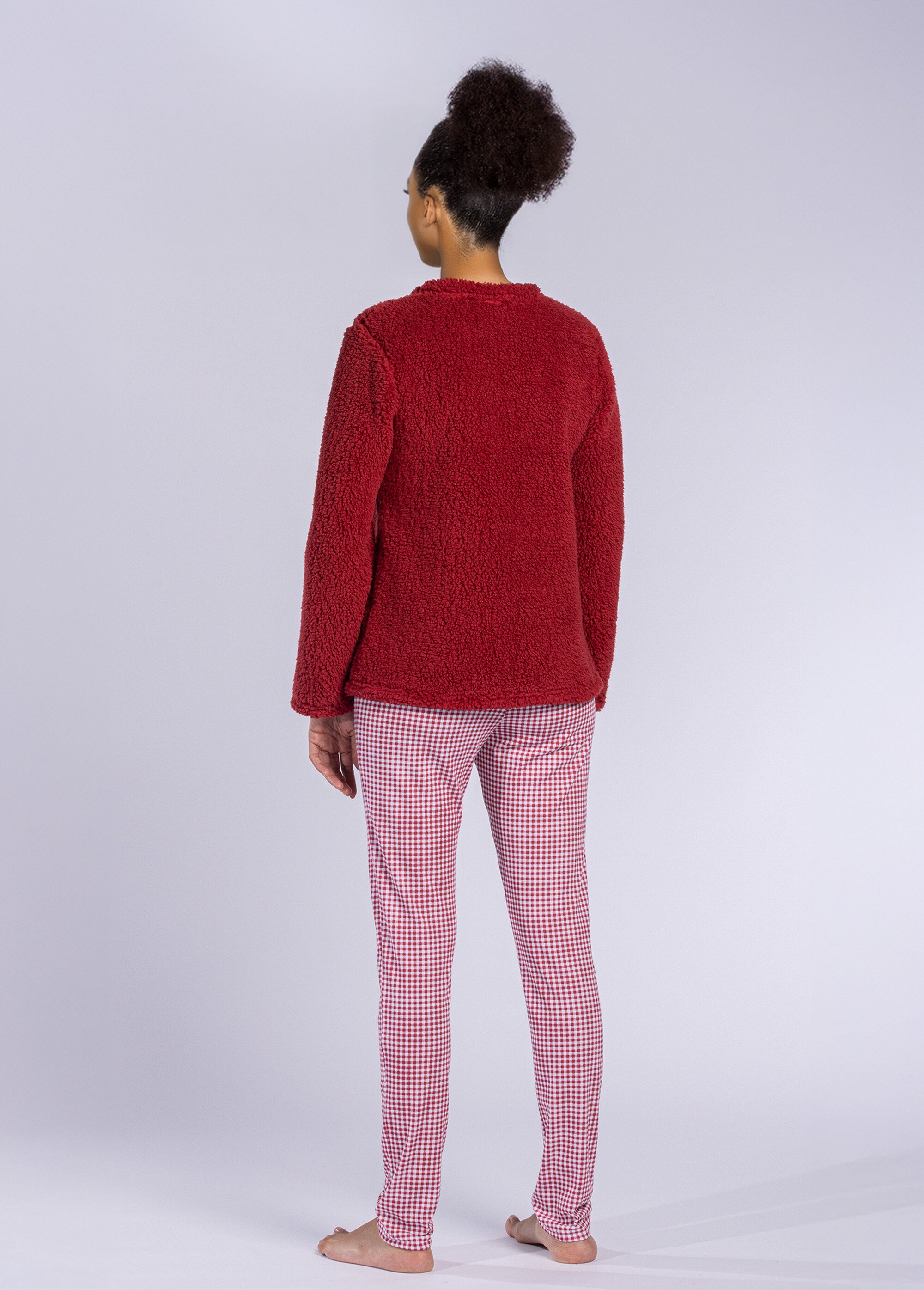 Pyjama chaud manches longues sherpa