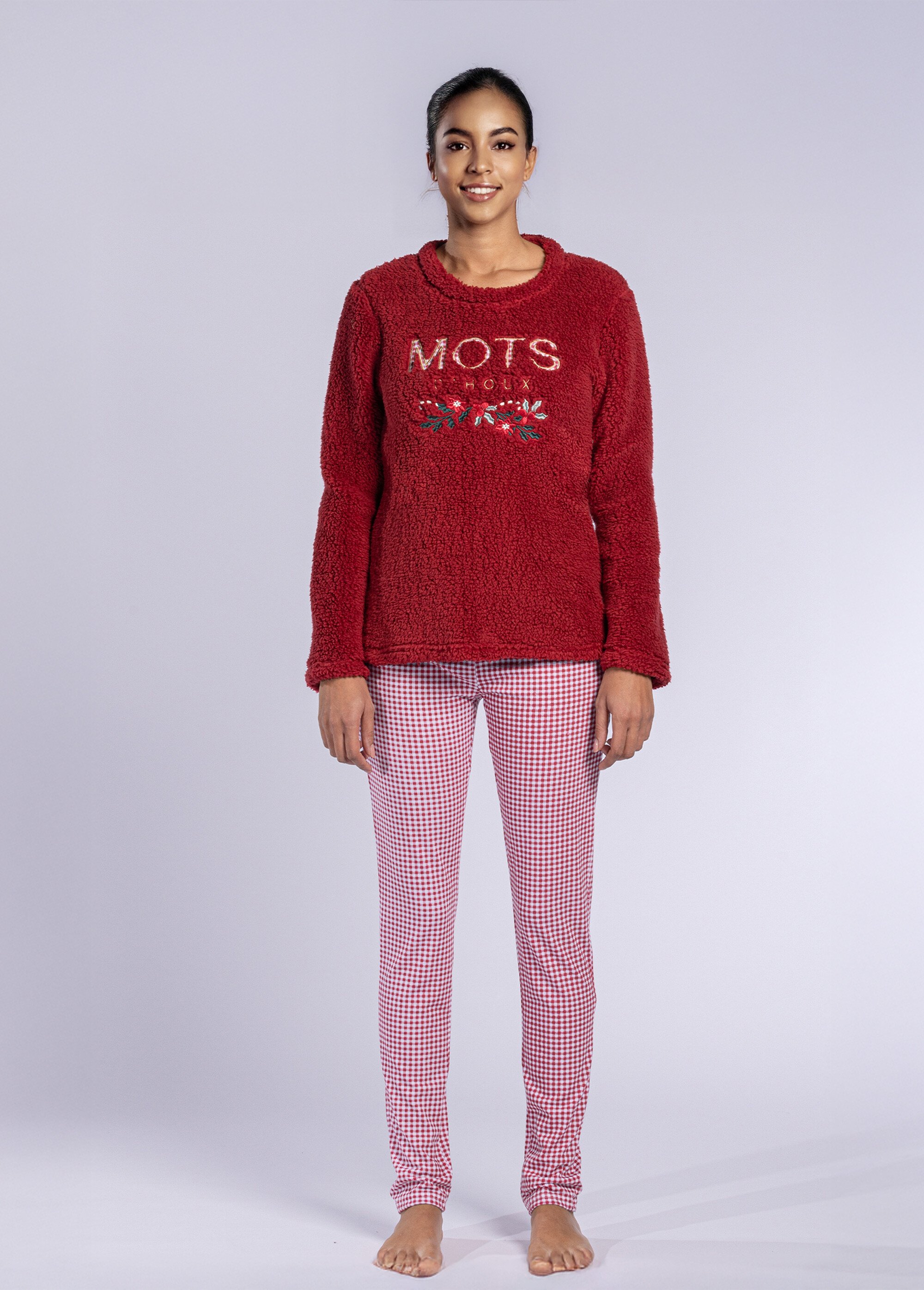 Pyjama chaud manches longues sherpa