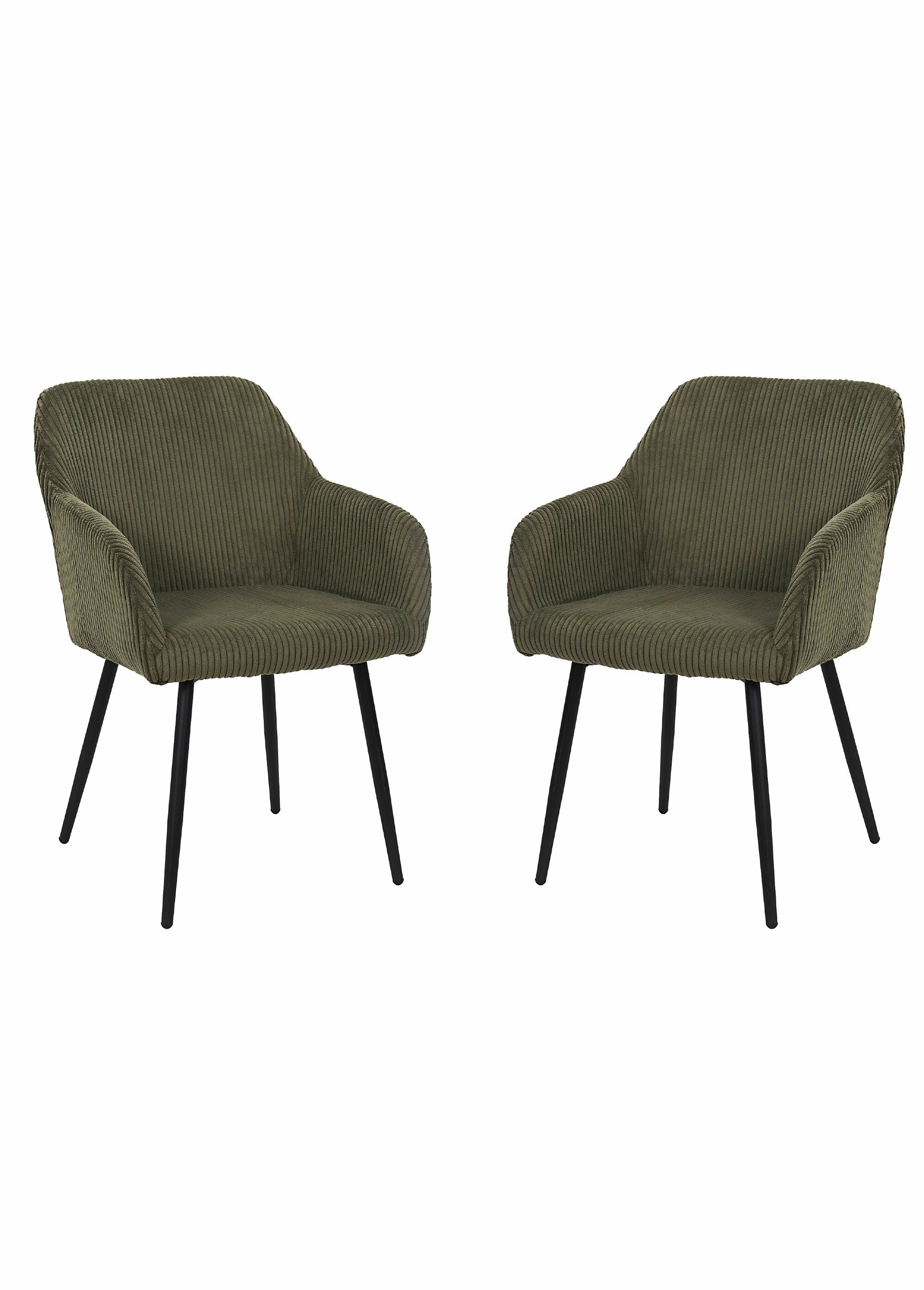 Fauteuil compact en velours cotelé, 1V