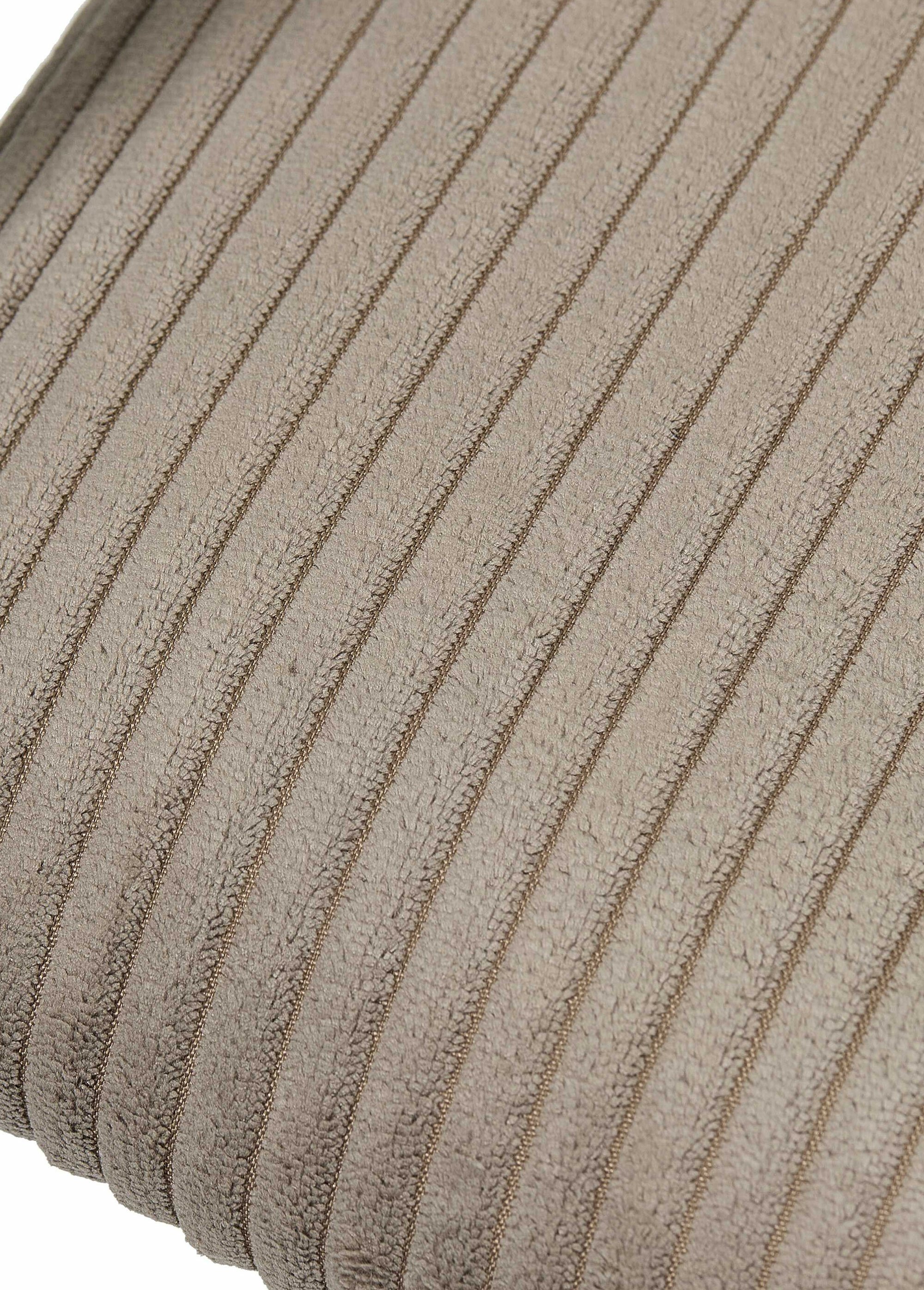 Fauteuil minimaliste velours cotelé 1T TAUPE ET NOIR CMP-HD0542 DE2