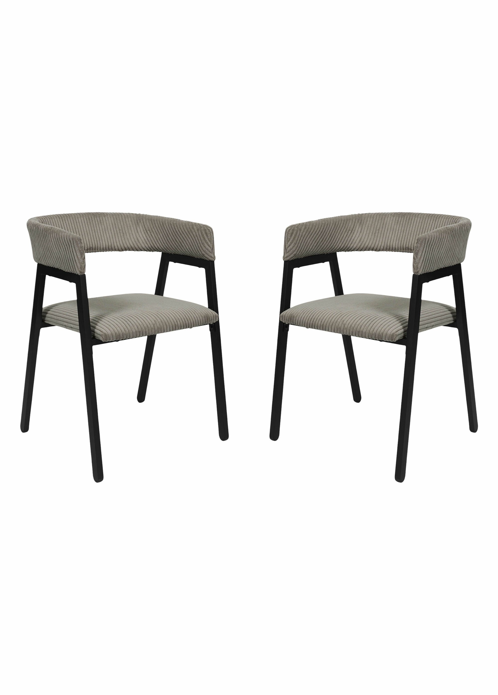 Fauteuil minimaliste velours cotelé 1T