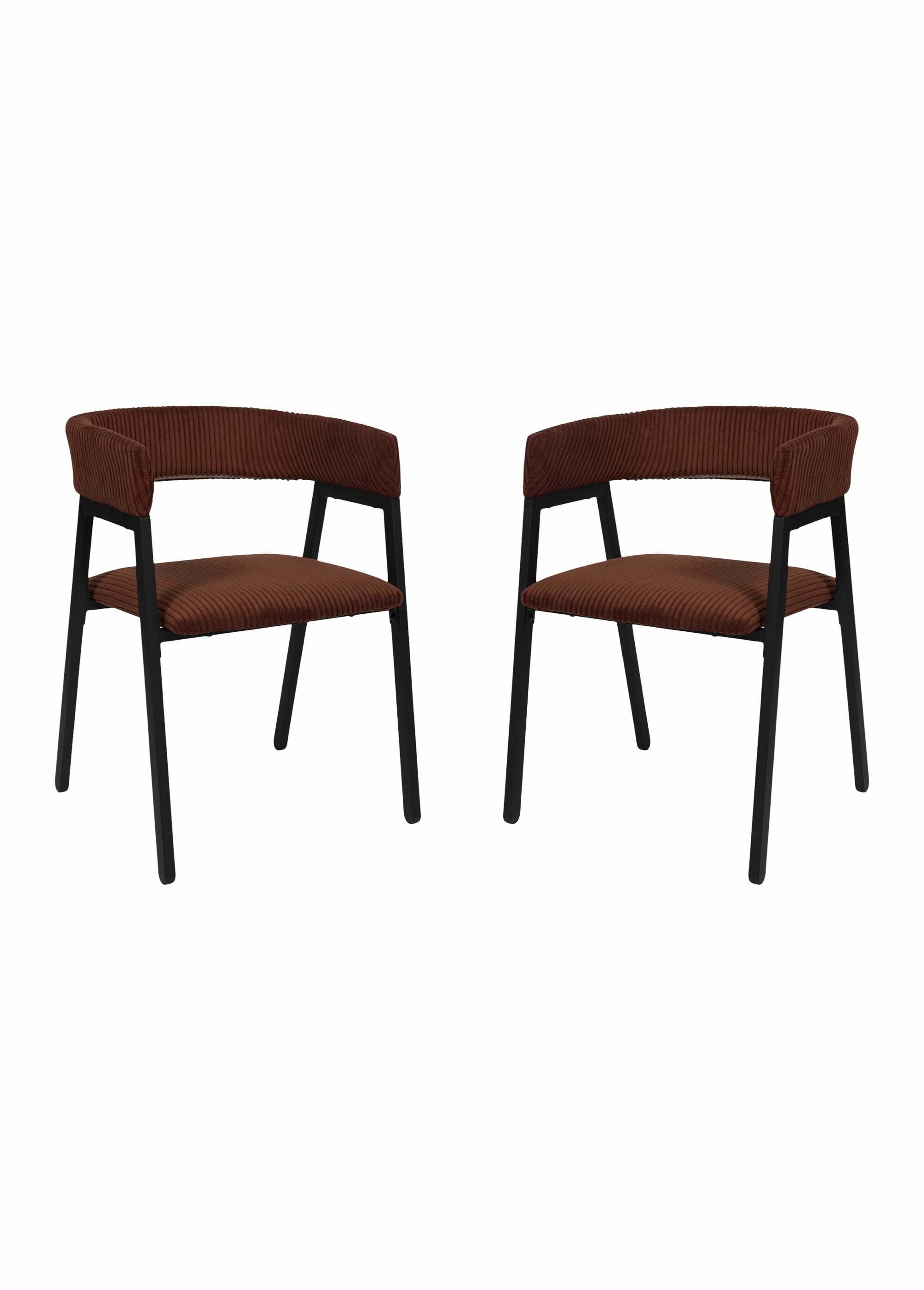 Fauteuil minimaliste velours cotelé 1T