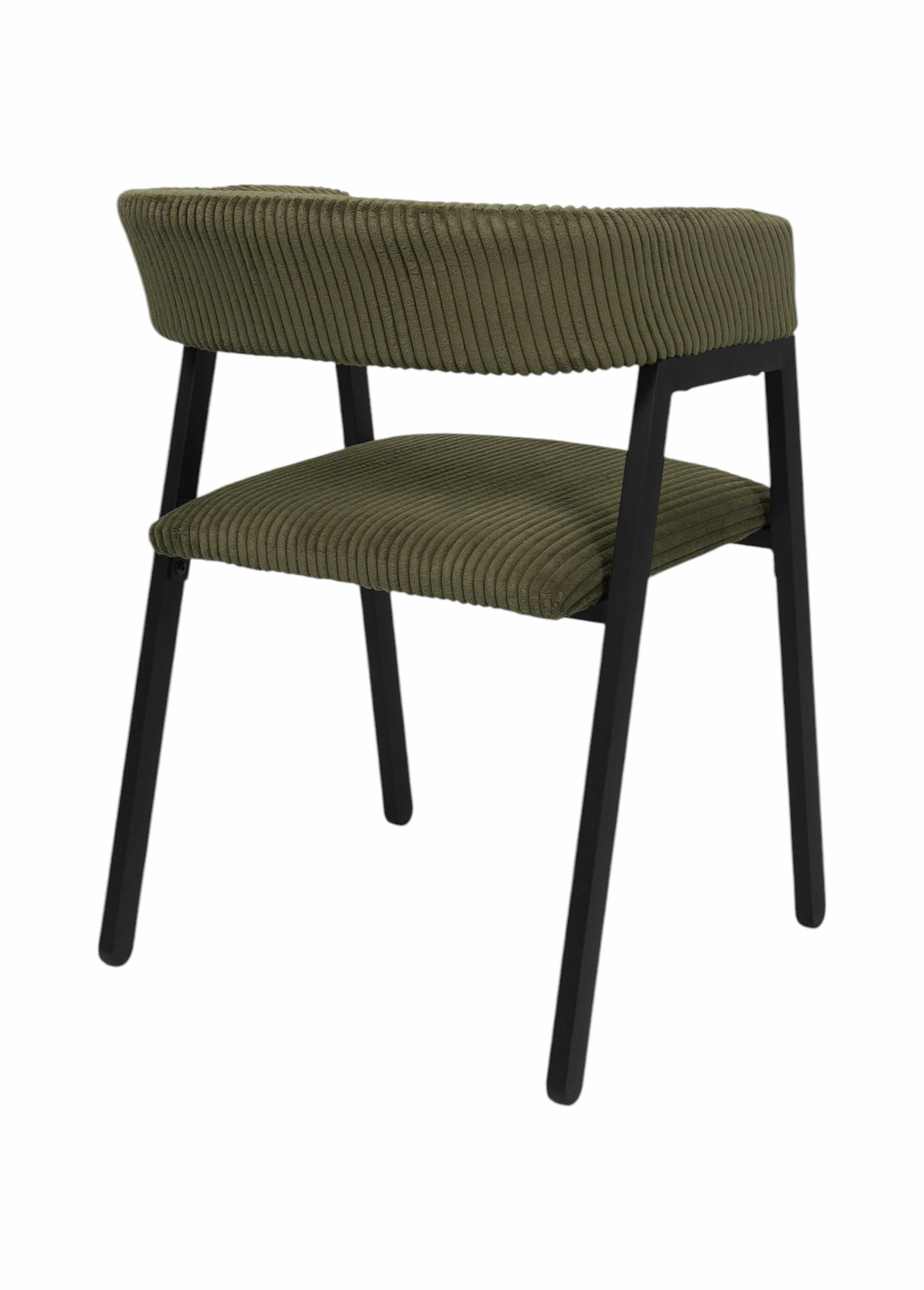 Fauteuil minimaliste velours cotelé 1T VERT CMP-HD0542 DO1