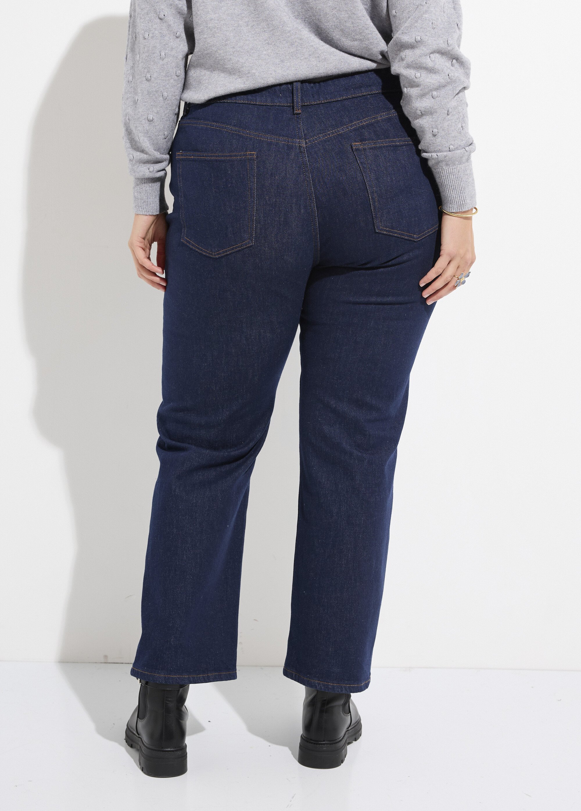 Jean 5 poches denim coupe cigarette