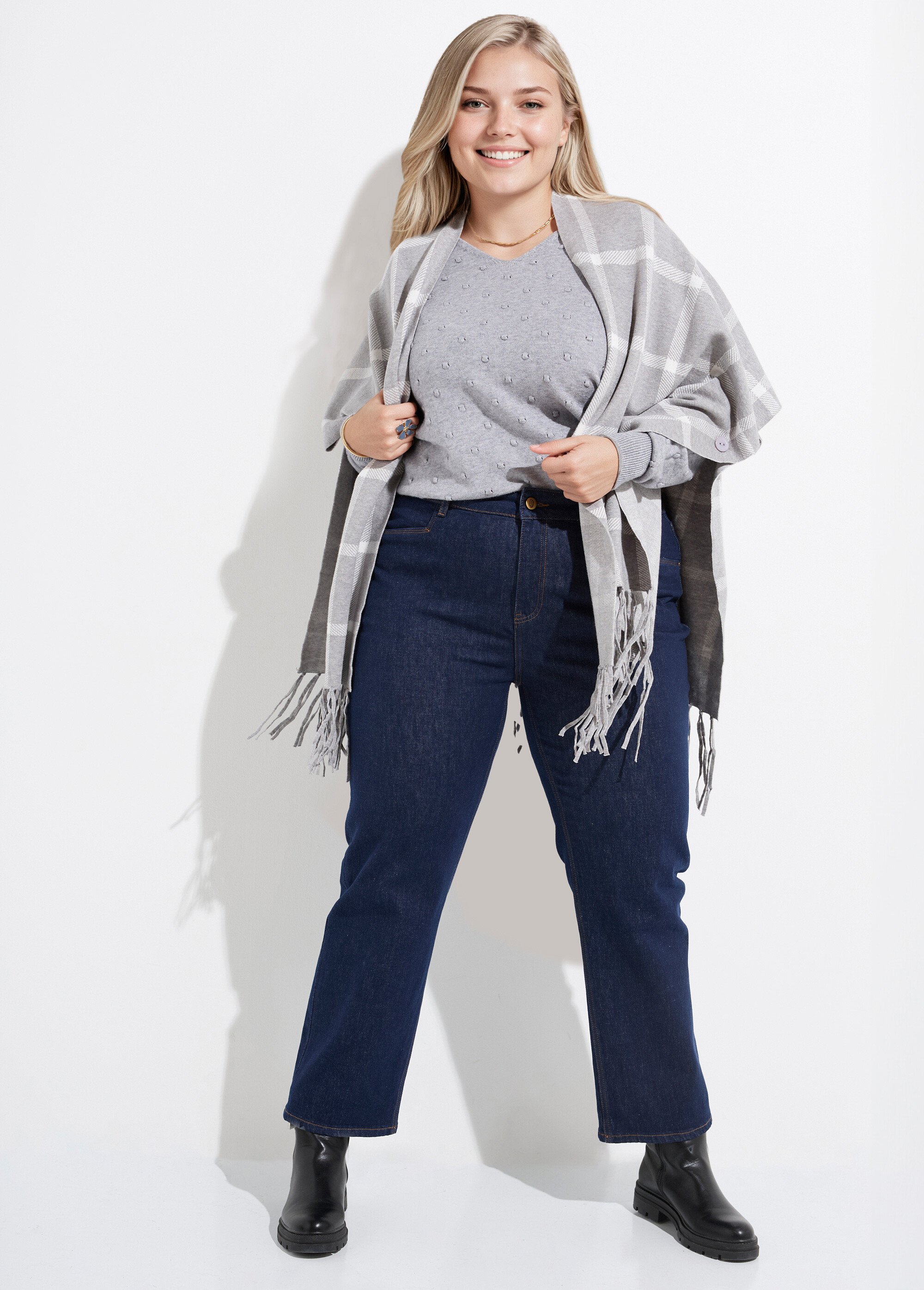 Jean 5 poches denim coupe cigarette