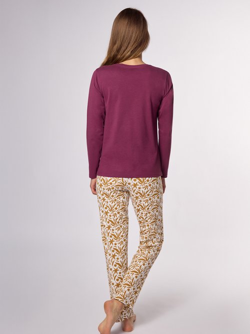 Pyjama jersey logo manches longues Femme Violet CTMNF.DAHLI.PY DO1