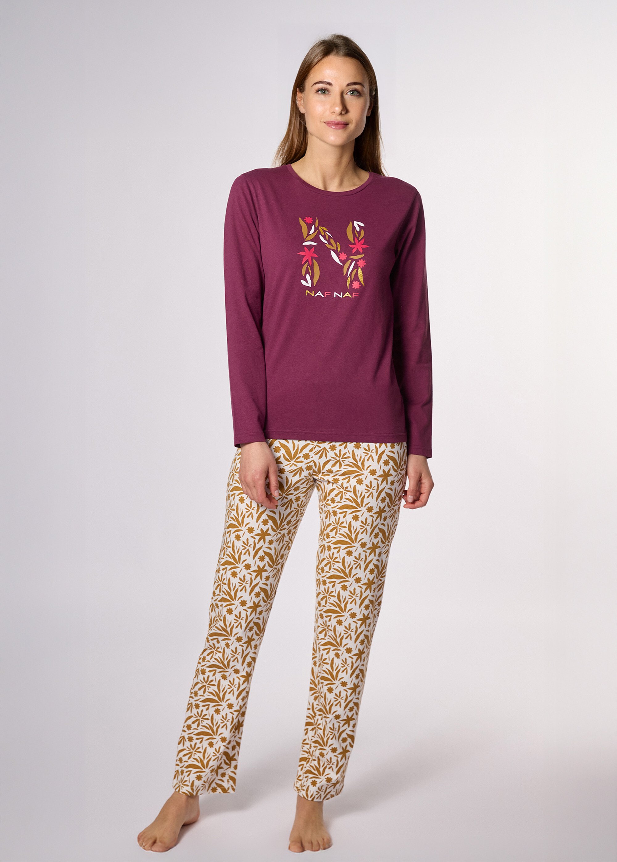 Pyjama jersey logo manches longues