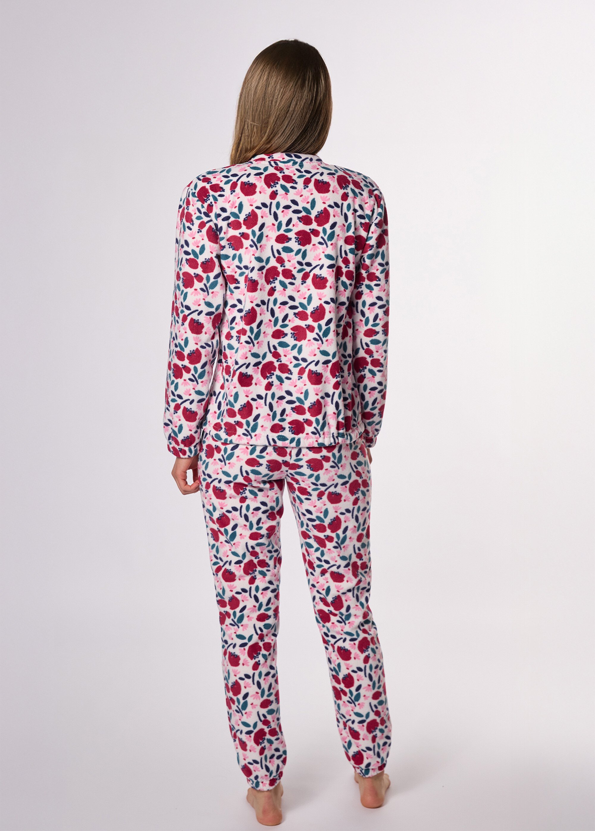 Pyjama manches longues polaire imprimé