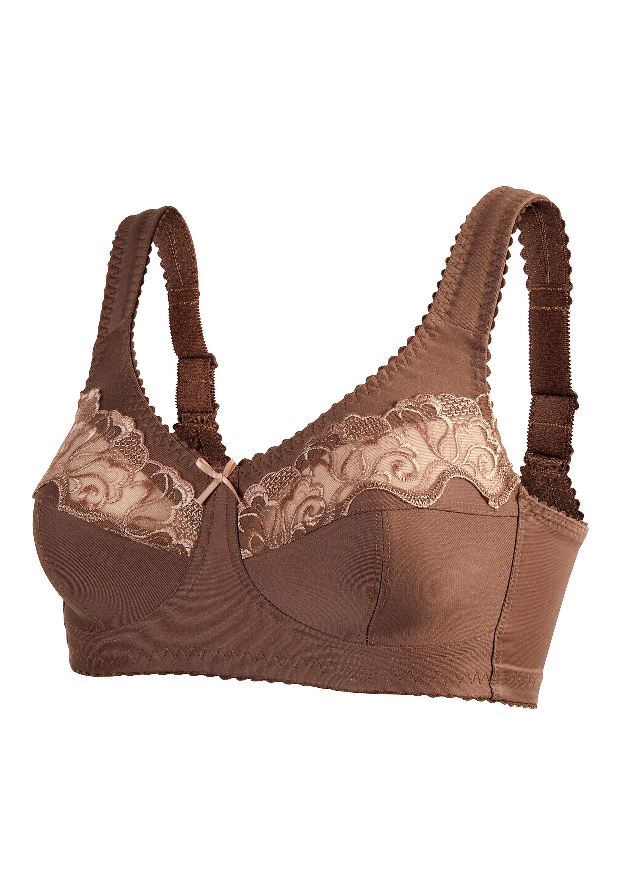 Soutien-gorge sans armatures tulle brodé