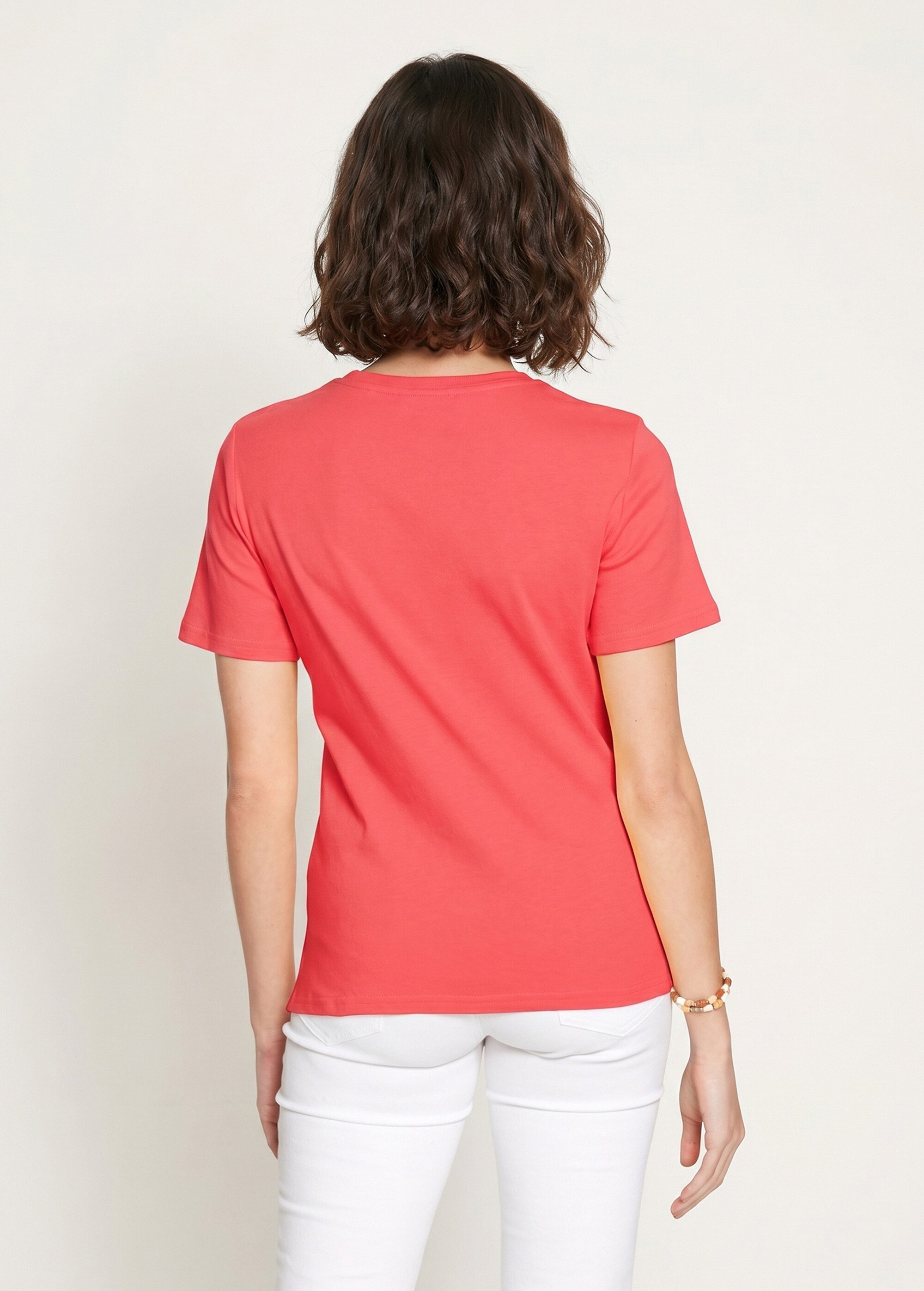 T-shirt jersey coton fantaisie cloutée
