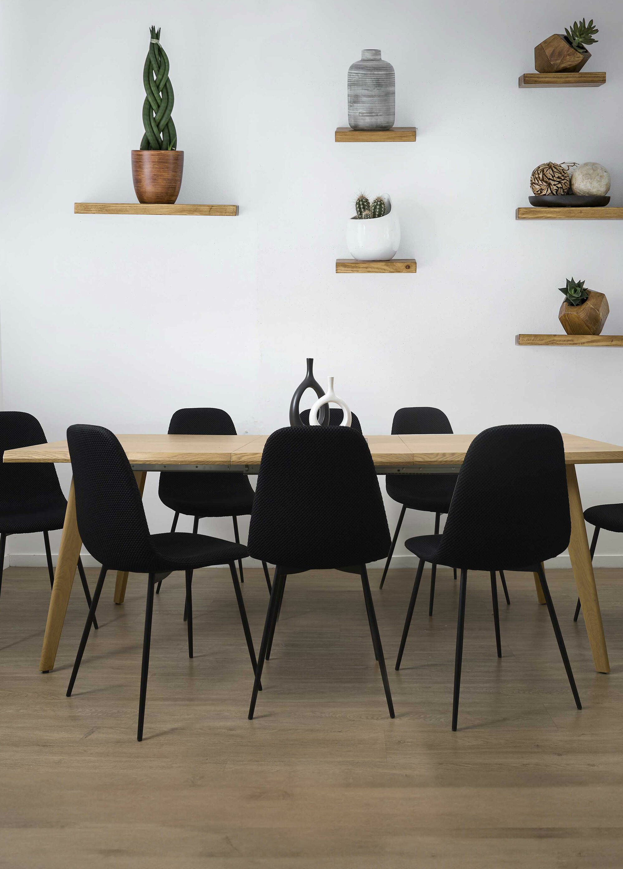 Table extensible avec bords irréguliers MARRON CMP-HD0503 SI3