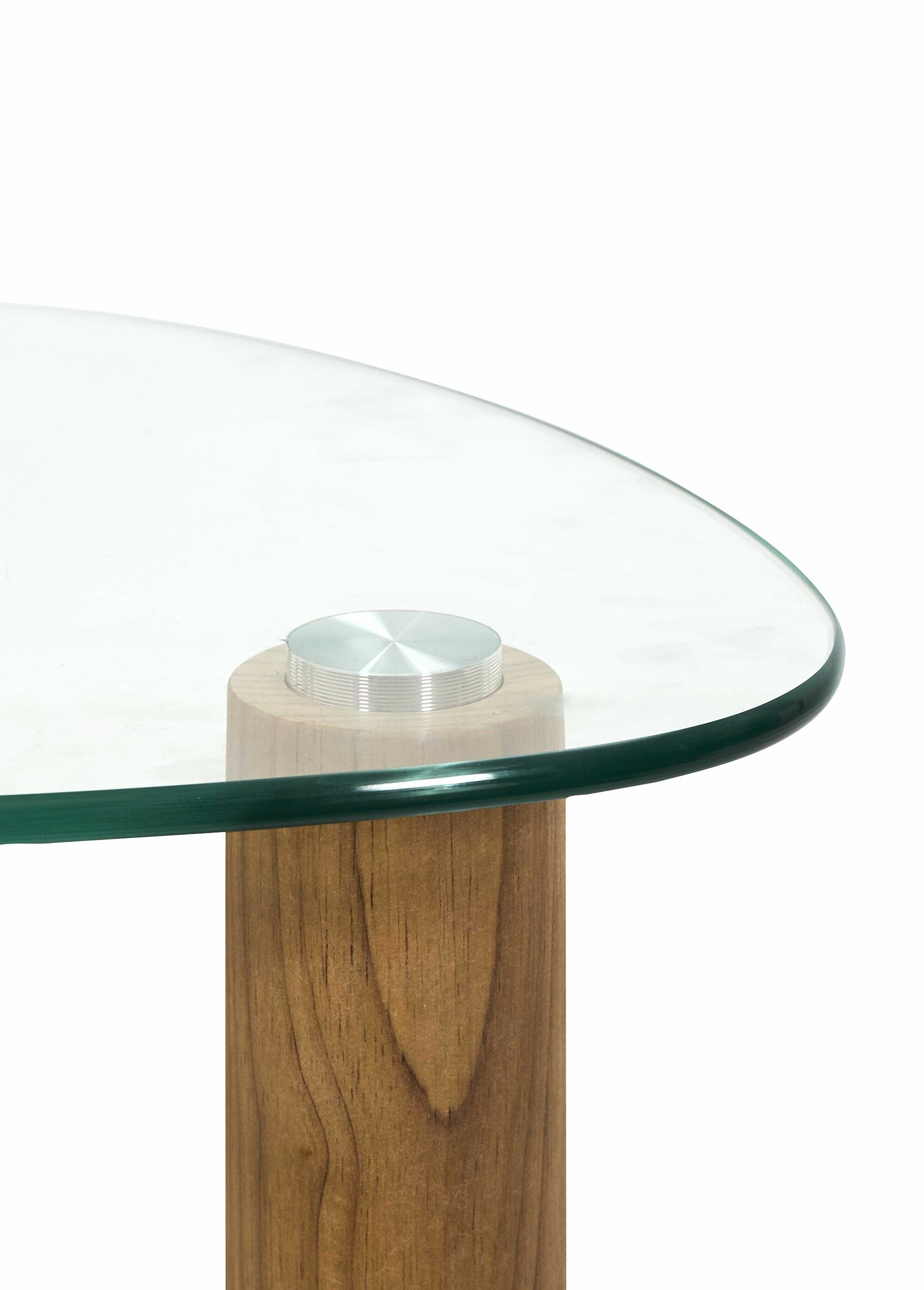 Tables gigognes plateau galet en verre MARRON CMP-HD0555 DE2