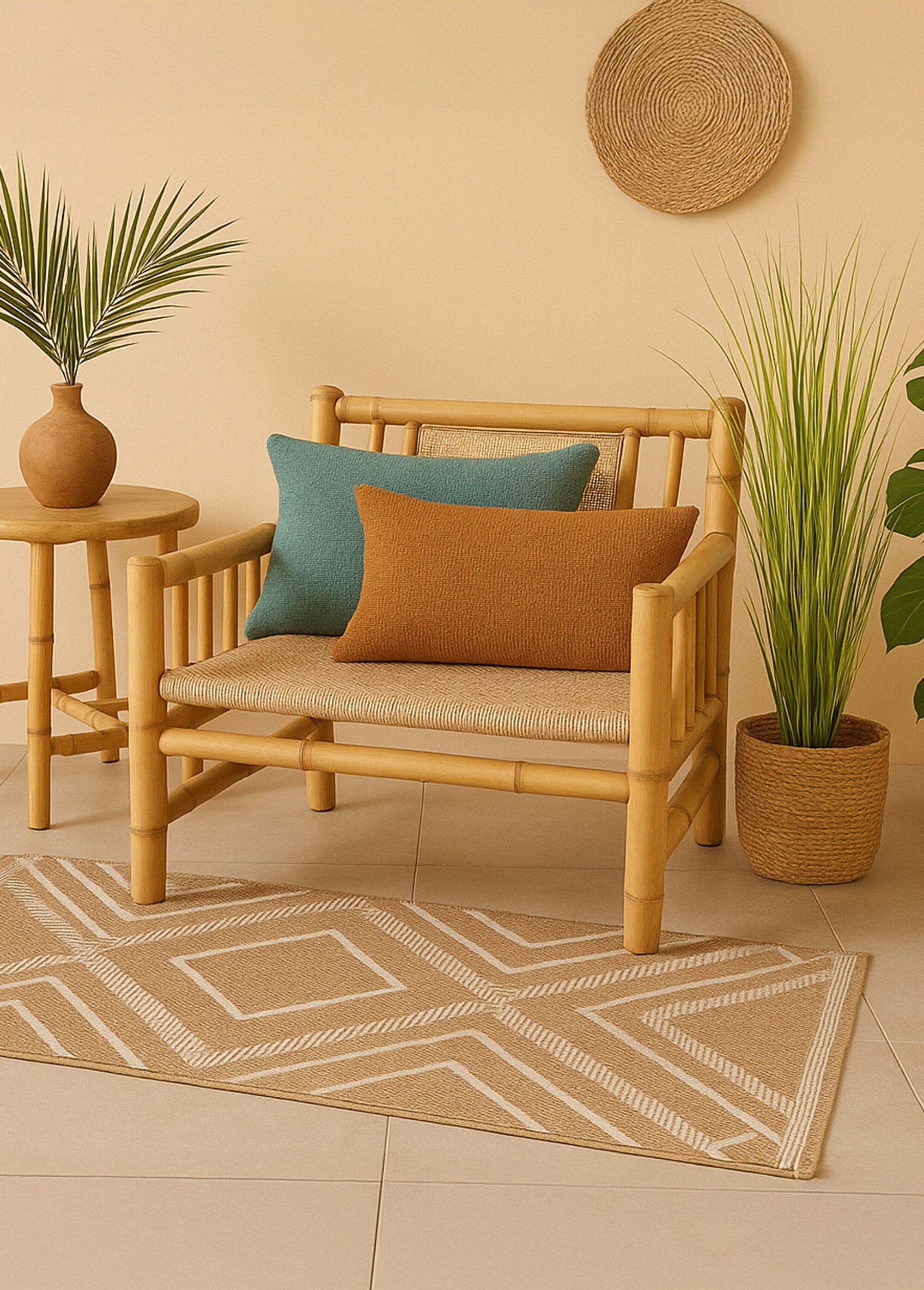 Coussin texturé aspect velours, 1B Bleu NOR-4379 SI1