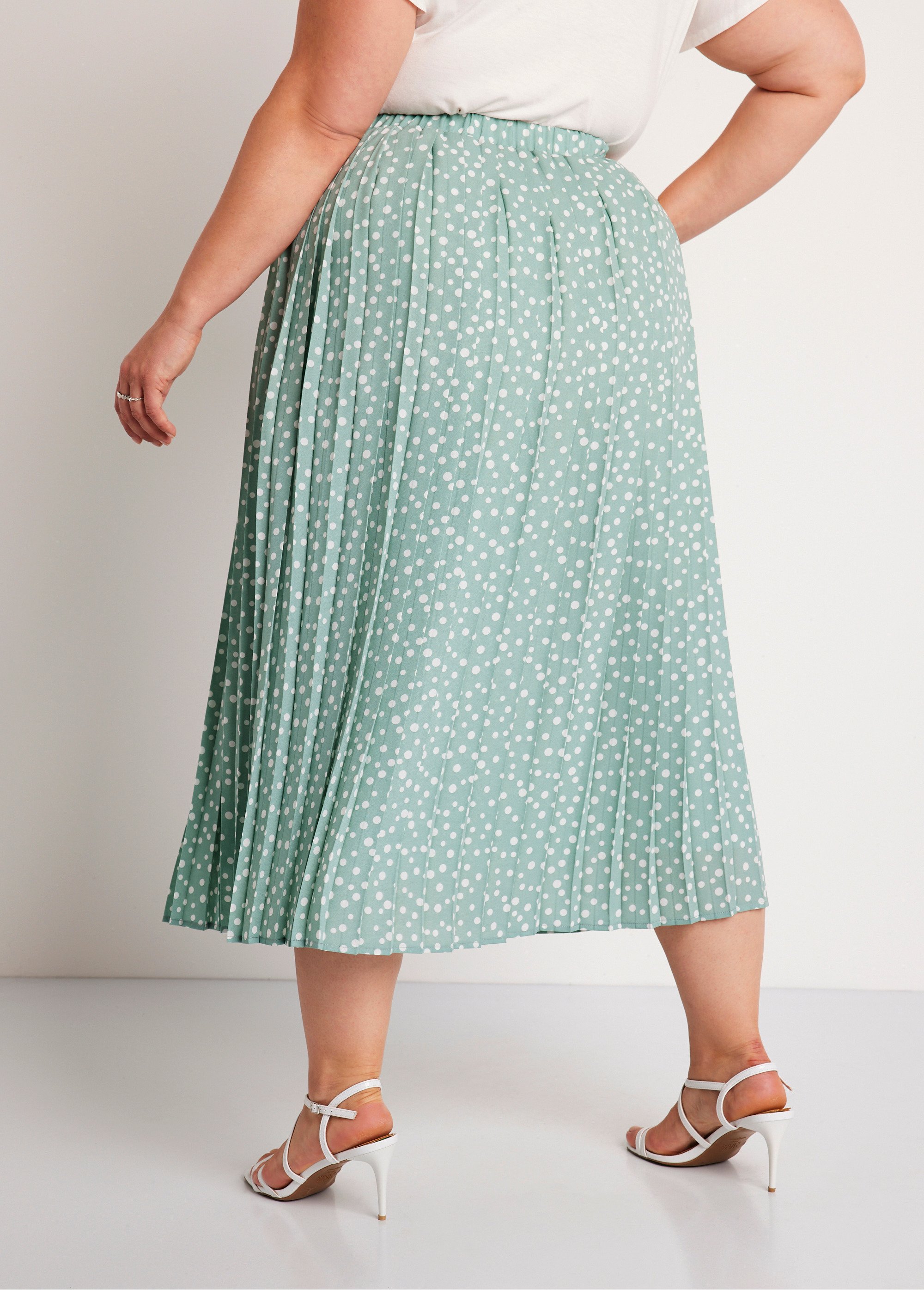 Jupe Plissée English Factory Vert – Taille L, Deux Poches, Zippée, Neuve Avec étiquette
