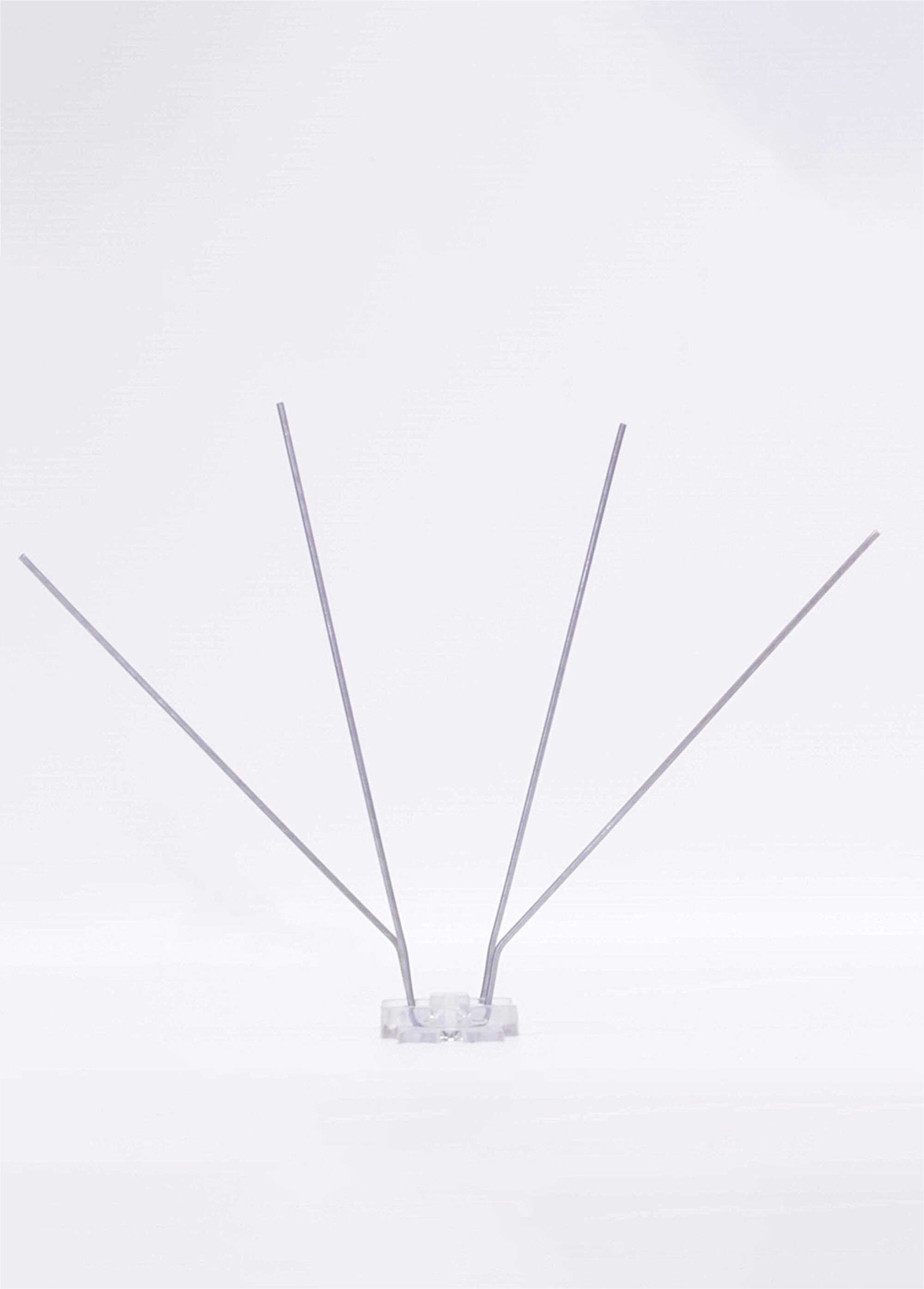 Lot de 4 pics anti-volatiles acier inox