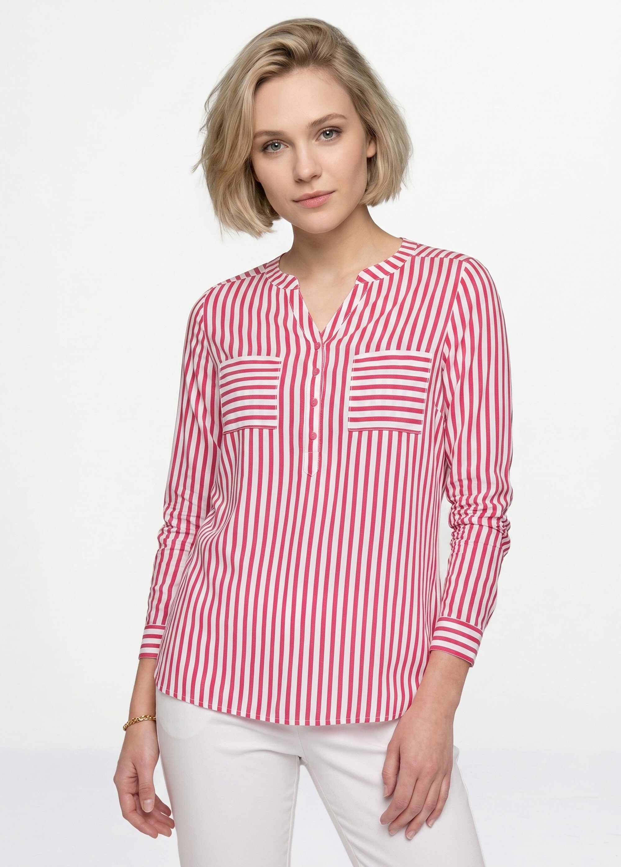 Tunique liquette longue rayée Femme Rose CELTIC FA1