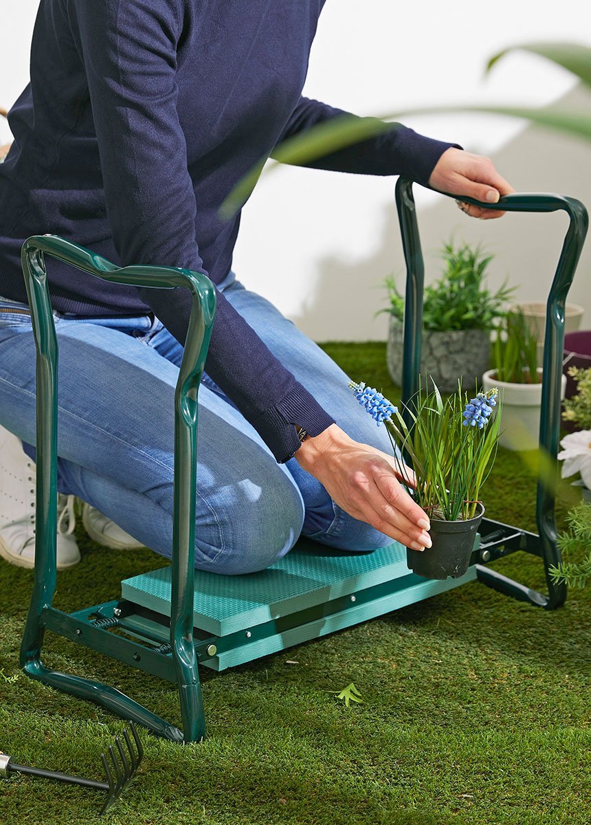 Banc agenouilloir de jardin pliable