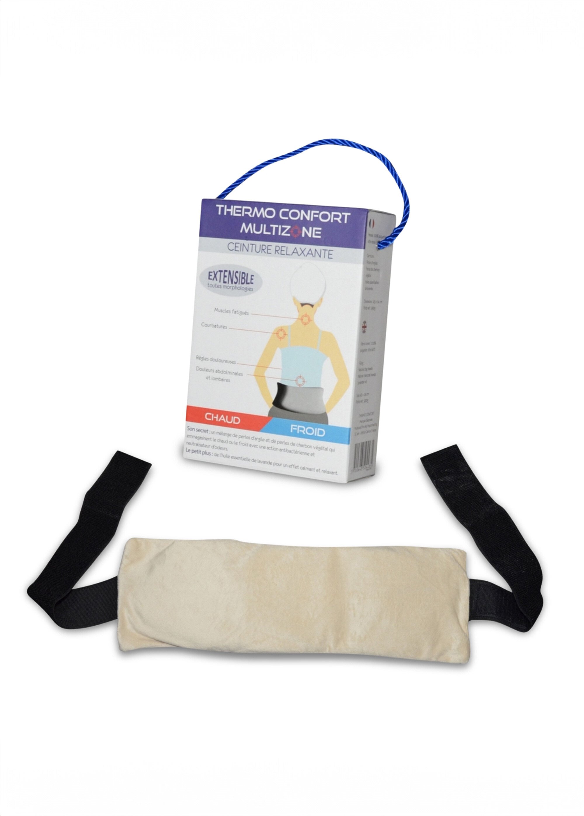 Ceinture relaxante extensible antidouleurs Beige ZENBOUILLOTE DE2
